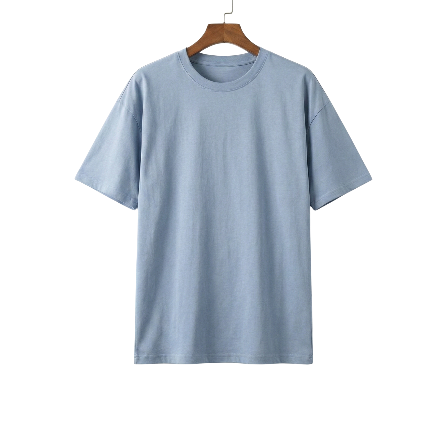 Men’s Oversized Light Blue Hip Hop T-Shirt – The Crew