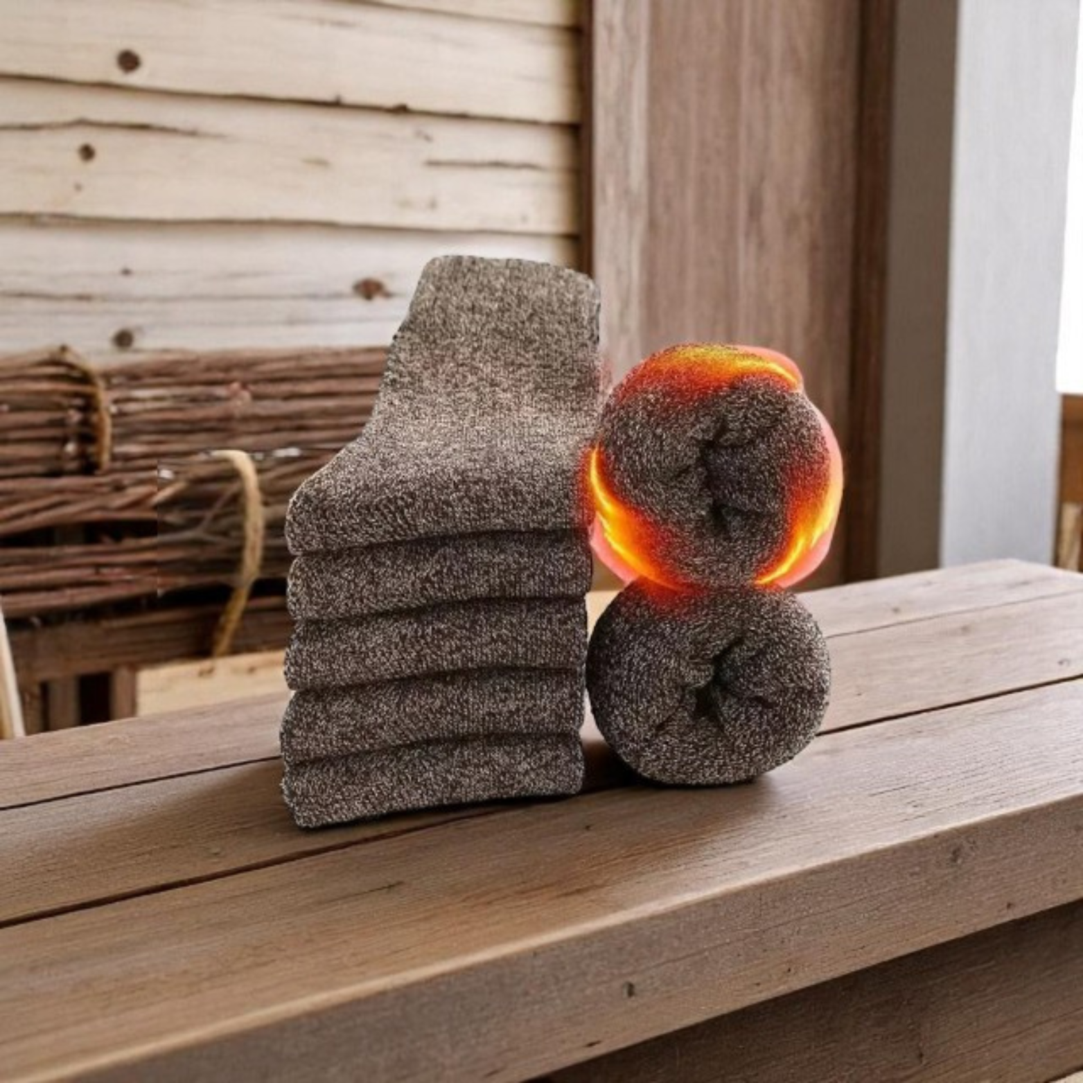 Thick Winter Socks for Men (5 pairs)