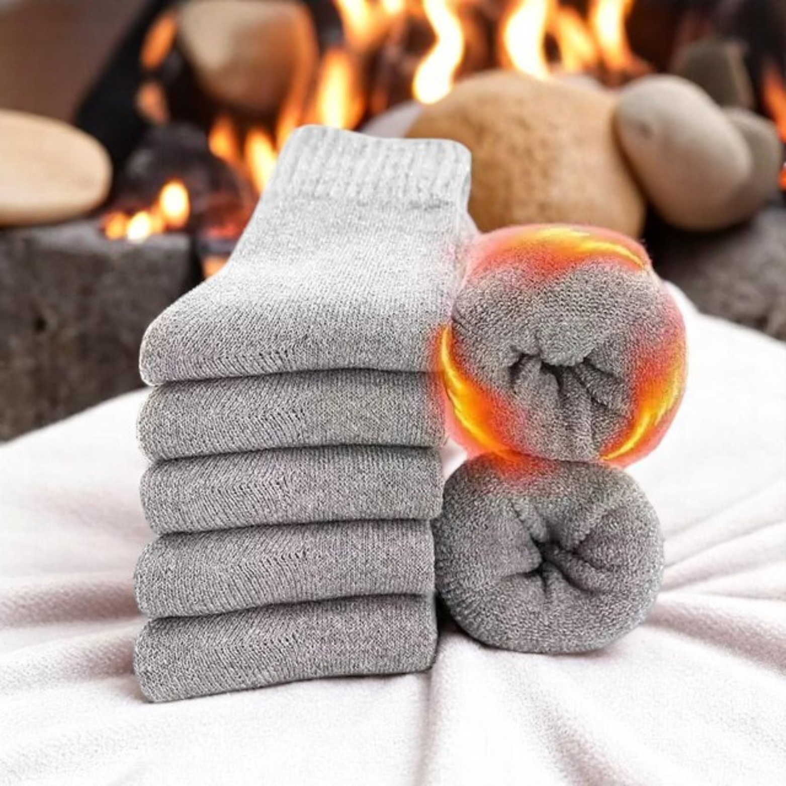 Thick Winter Socks for Men (5 pairs)