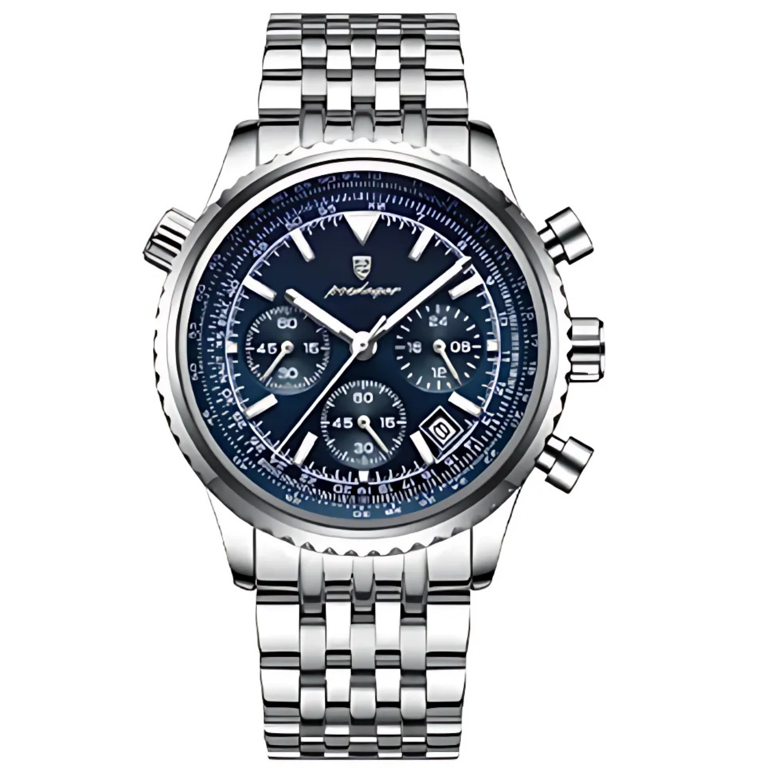 Steel military watch