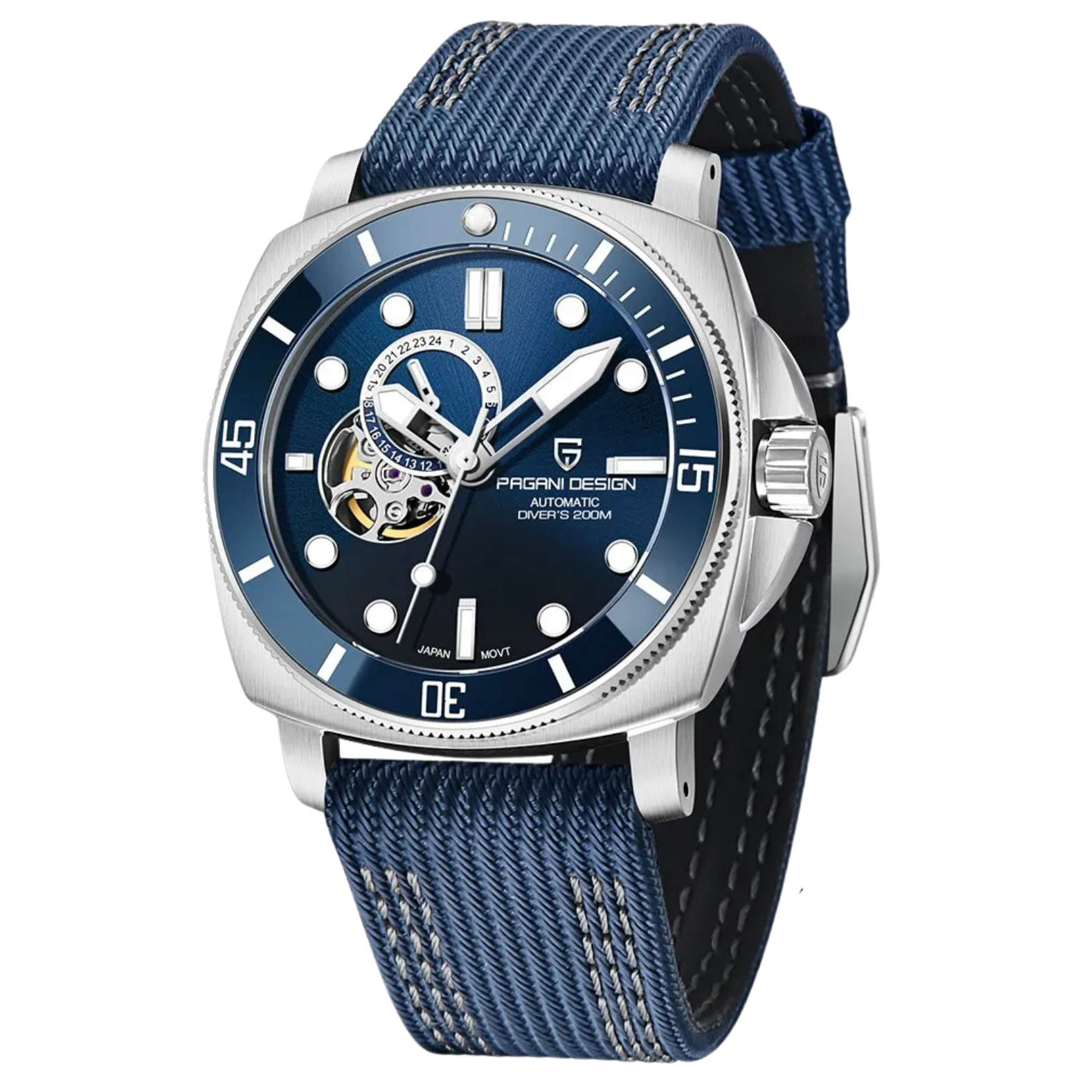 Men's 20 Bar Mechanical Sports Watch