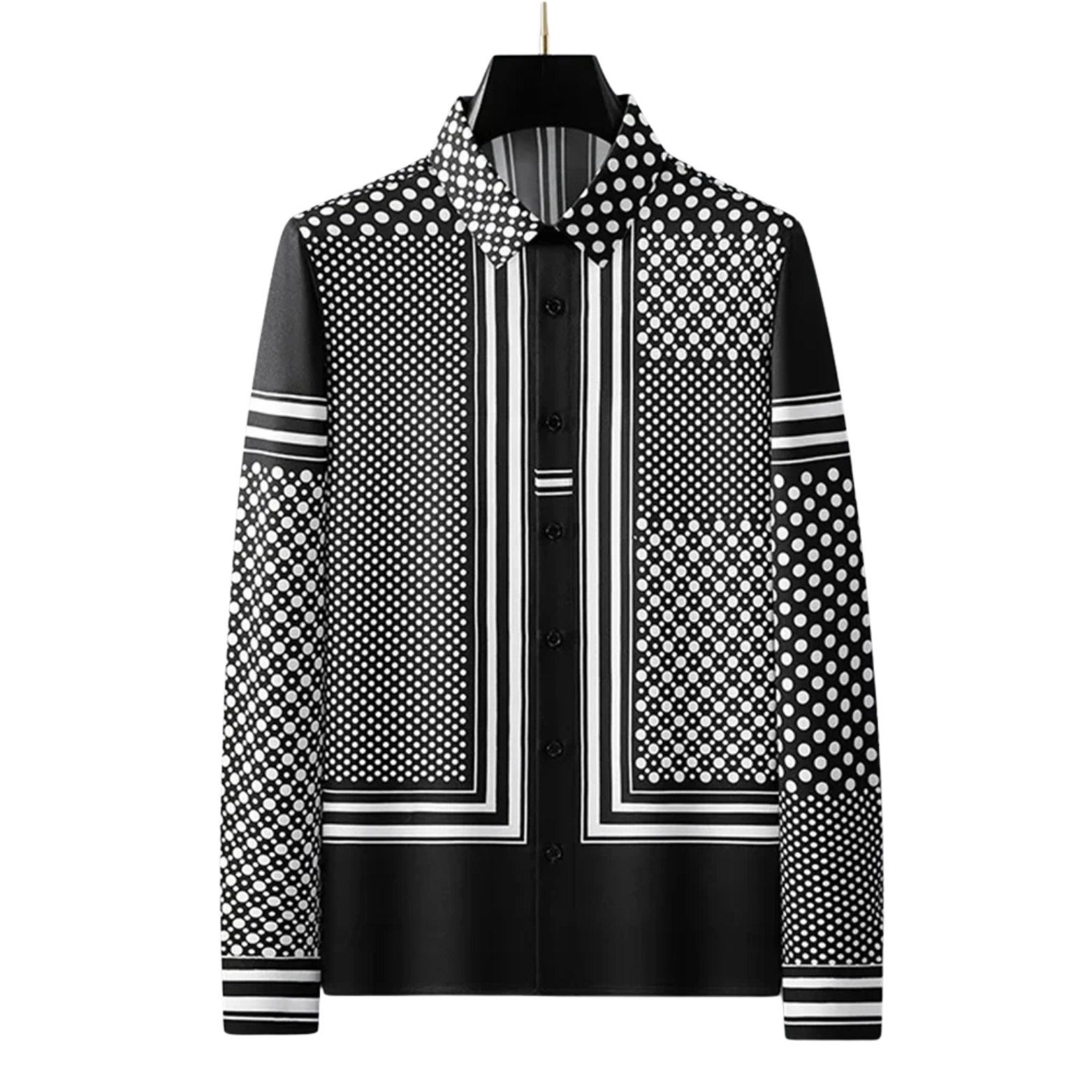 Men's Retro Printed Shirt