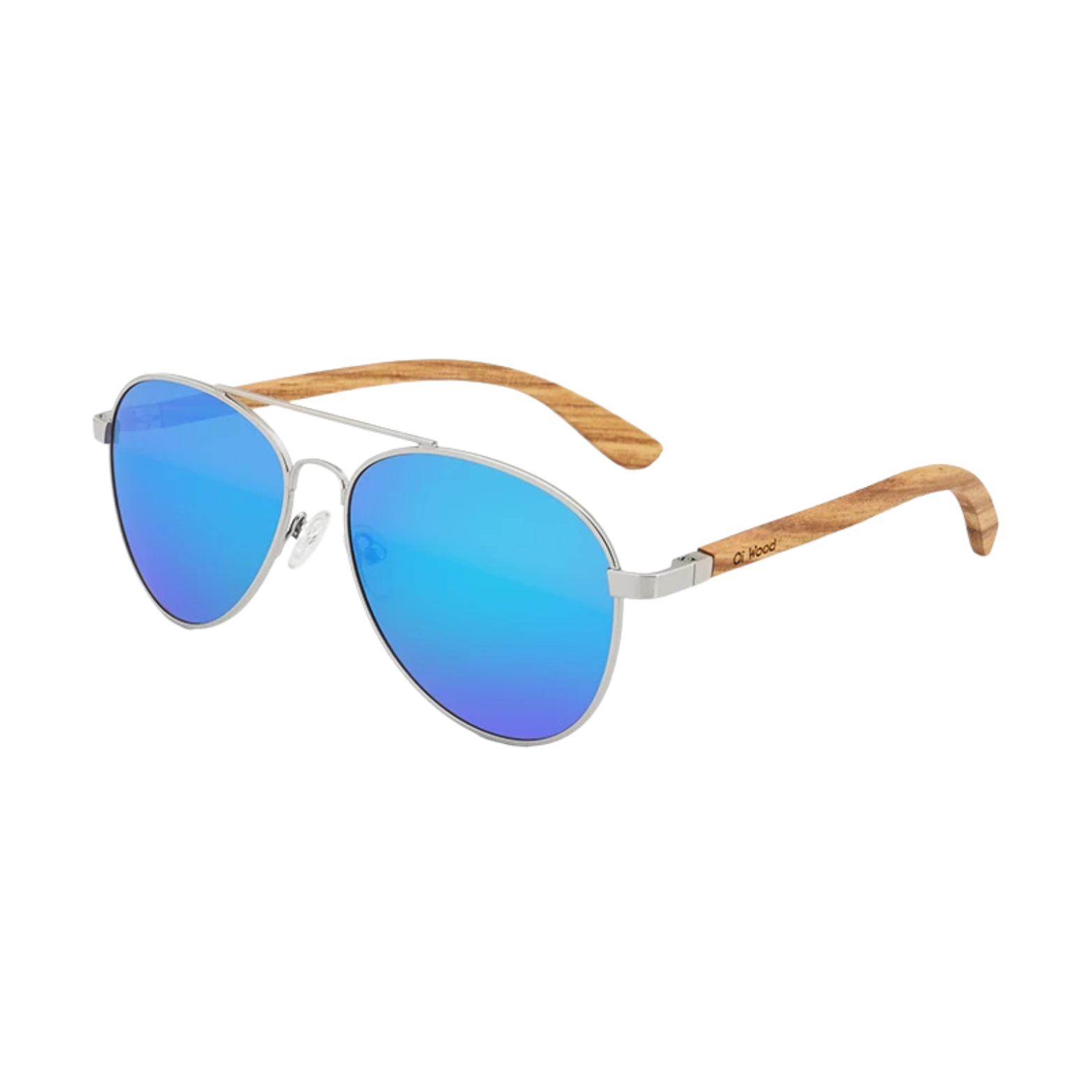 Polarized Wooden Aviator Glasses
