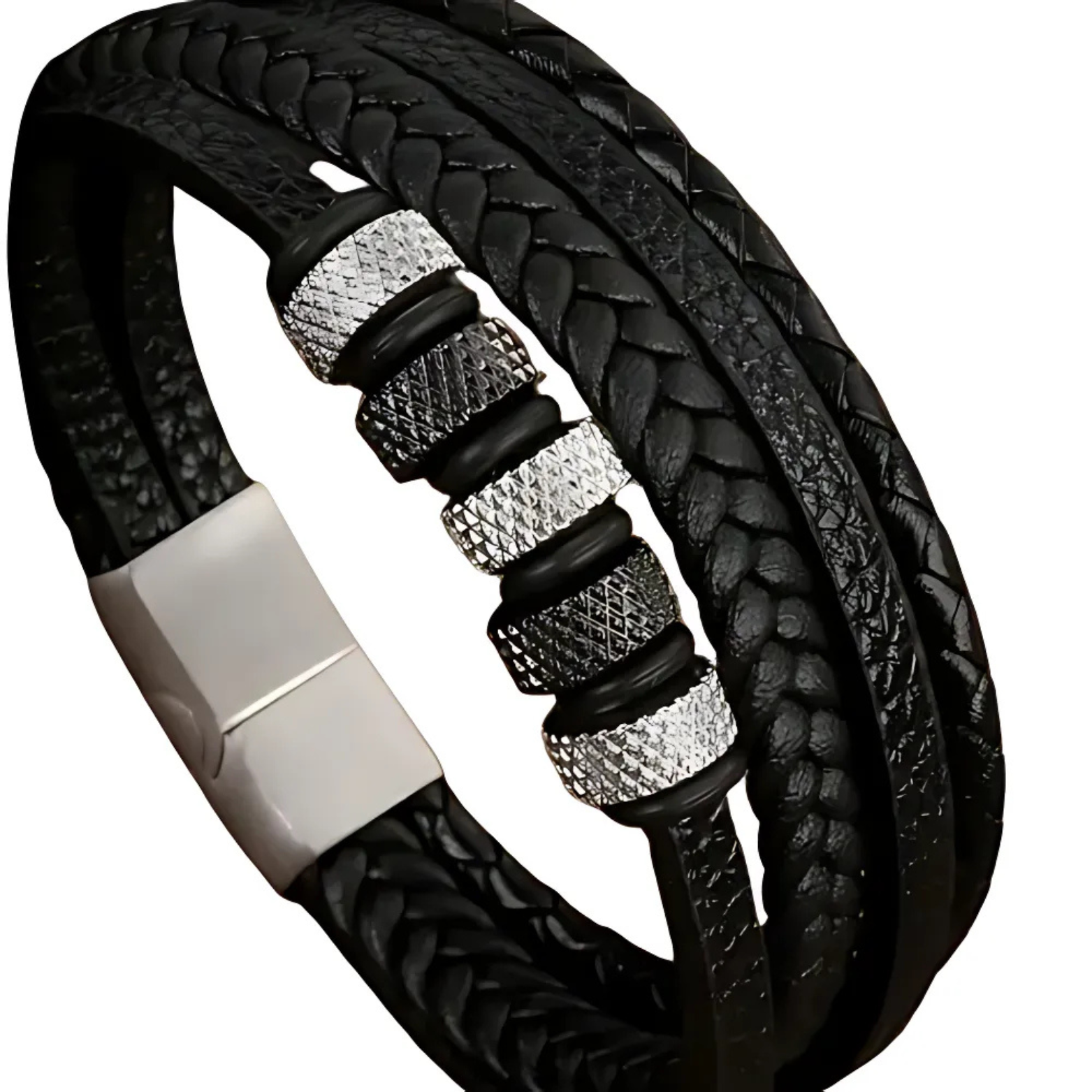Classic woven leather bracelet