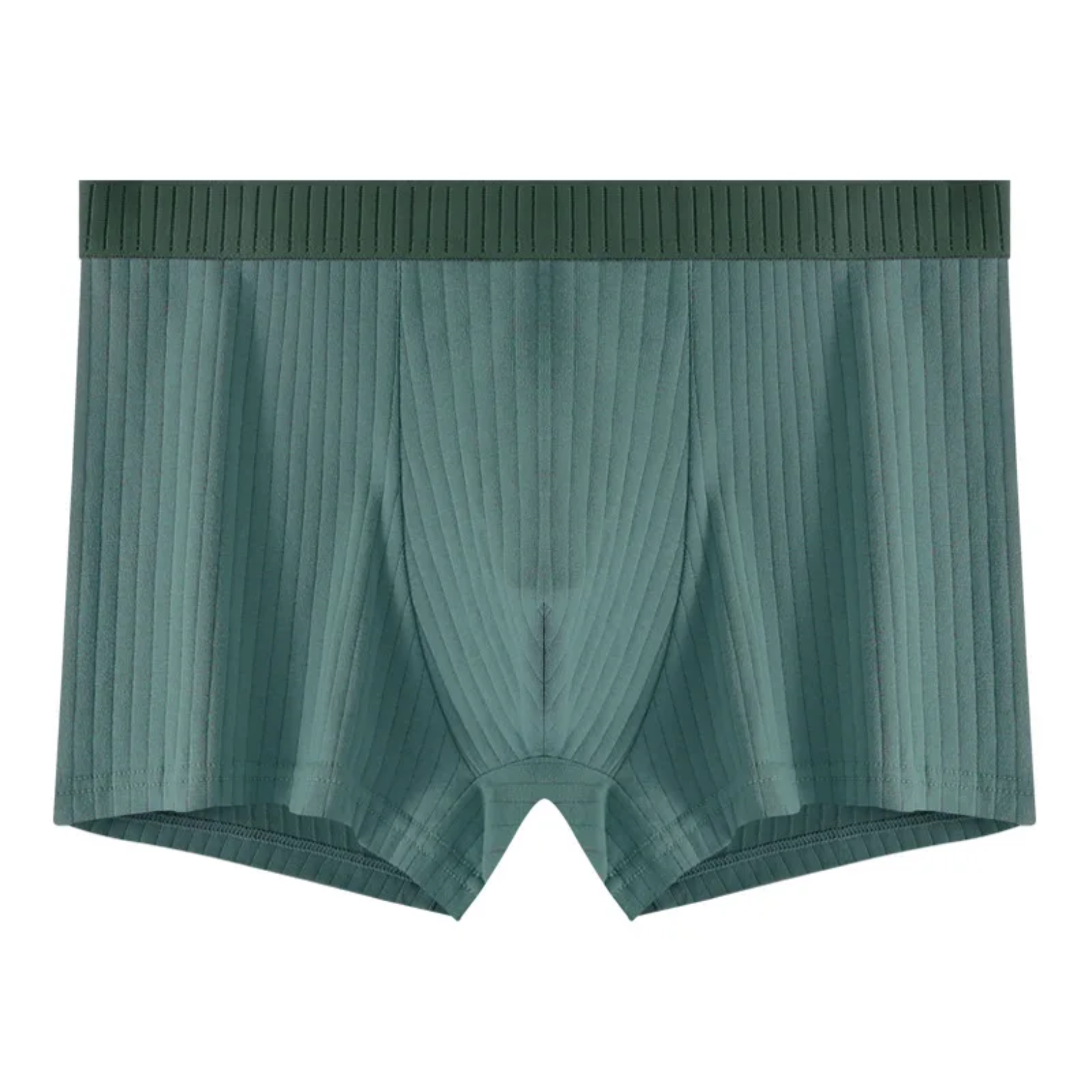 Men’s Cotton Thermal Boxers Green Alternate View – The Crew