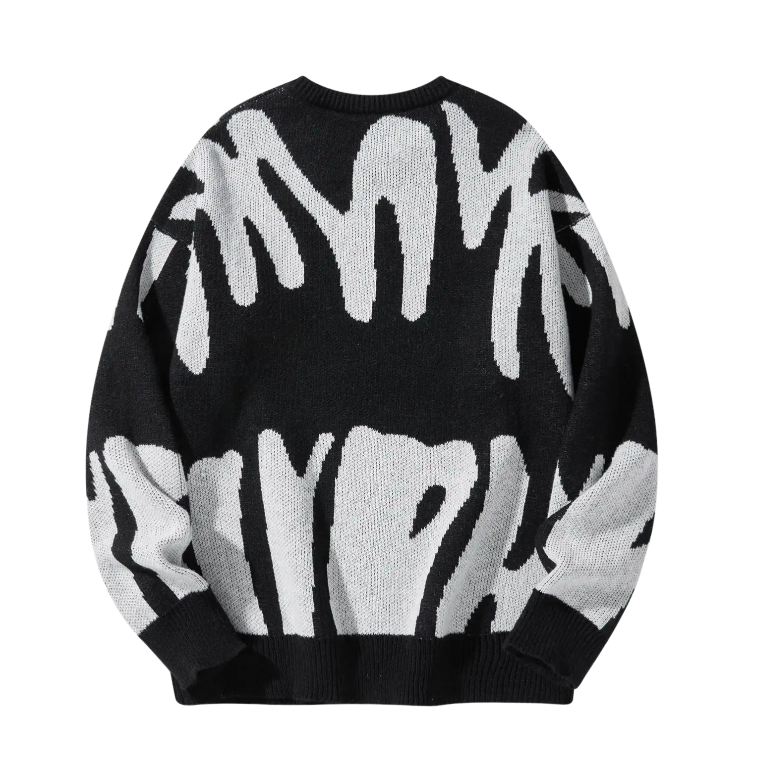 Stylish Jacquard Men’s Sweater Relaxed Fit