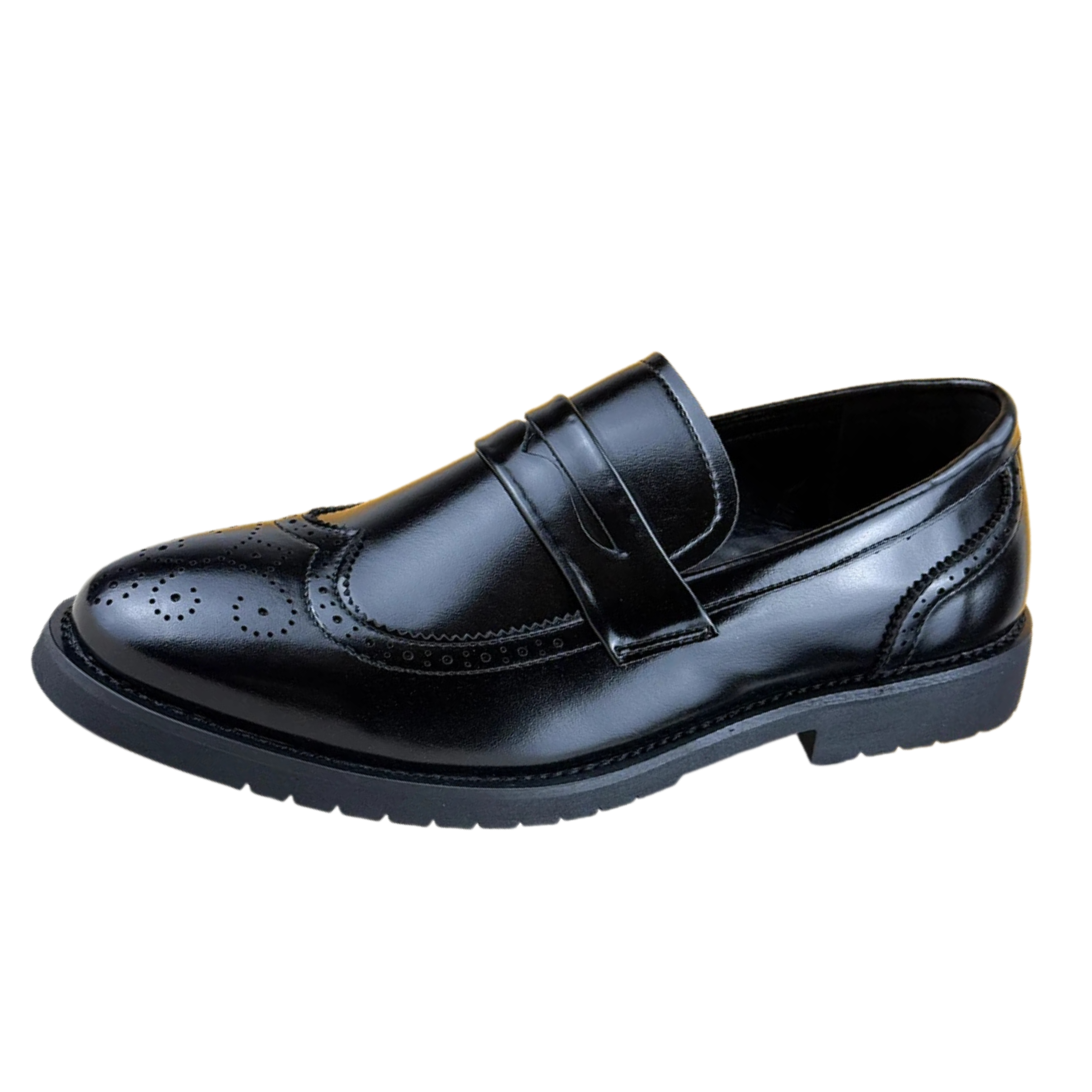 Elegant Brogue Slip-On Loafers