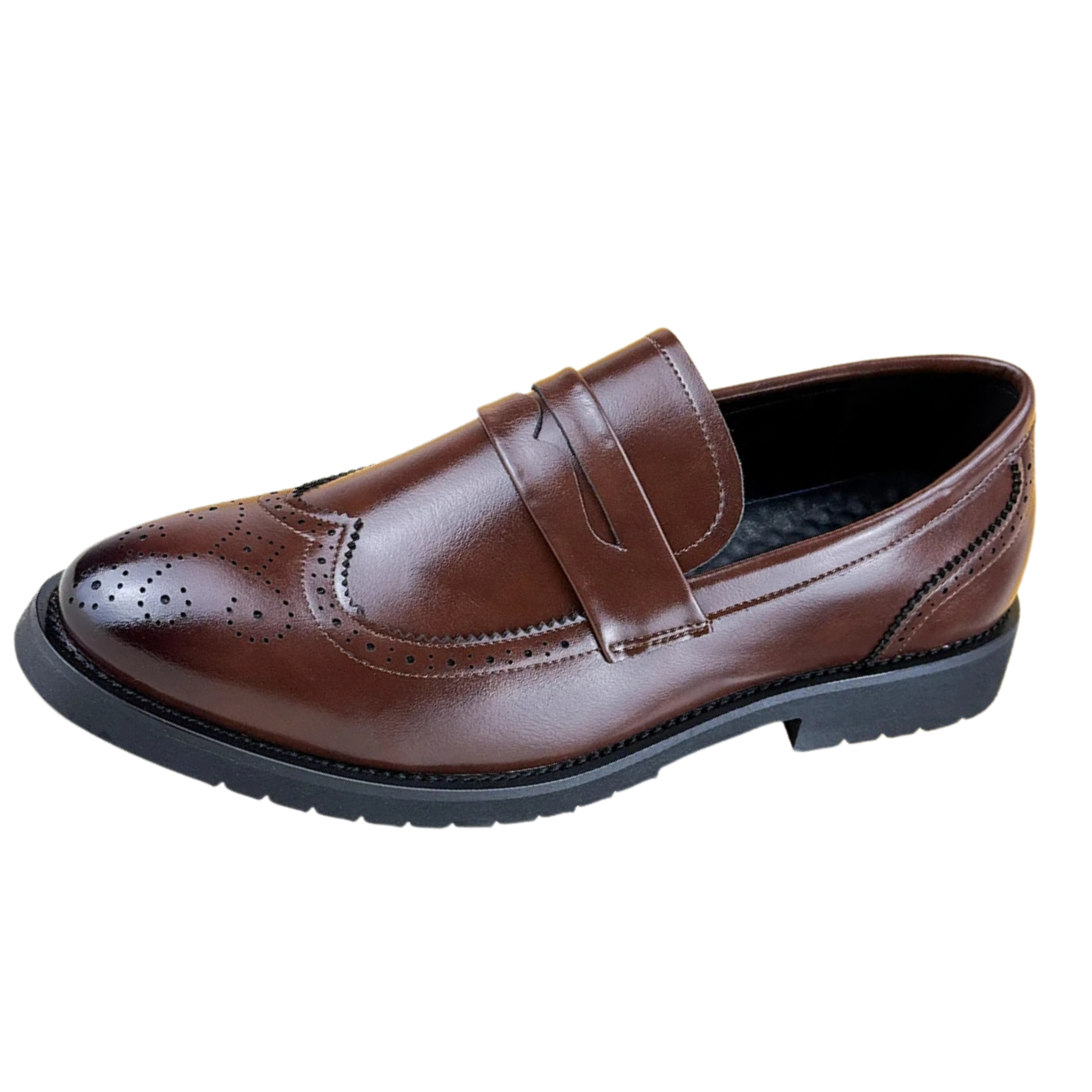 Elegant Brogue Slip-On Loafers