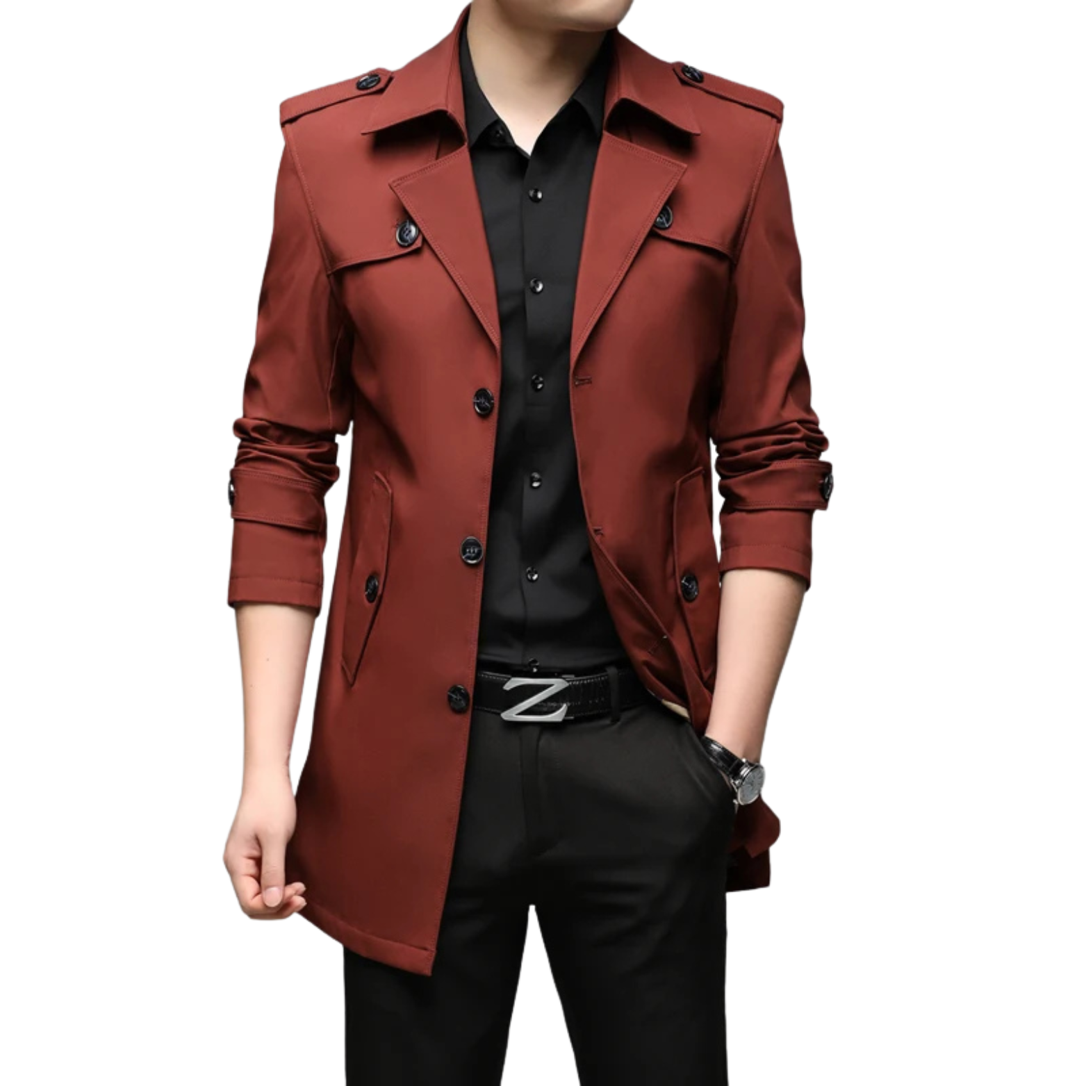 Men's Trench Coat English Style 2025