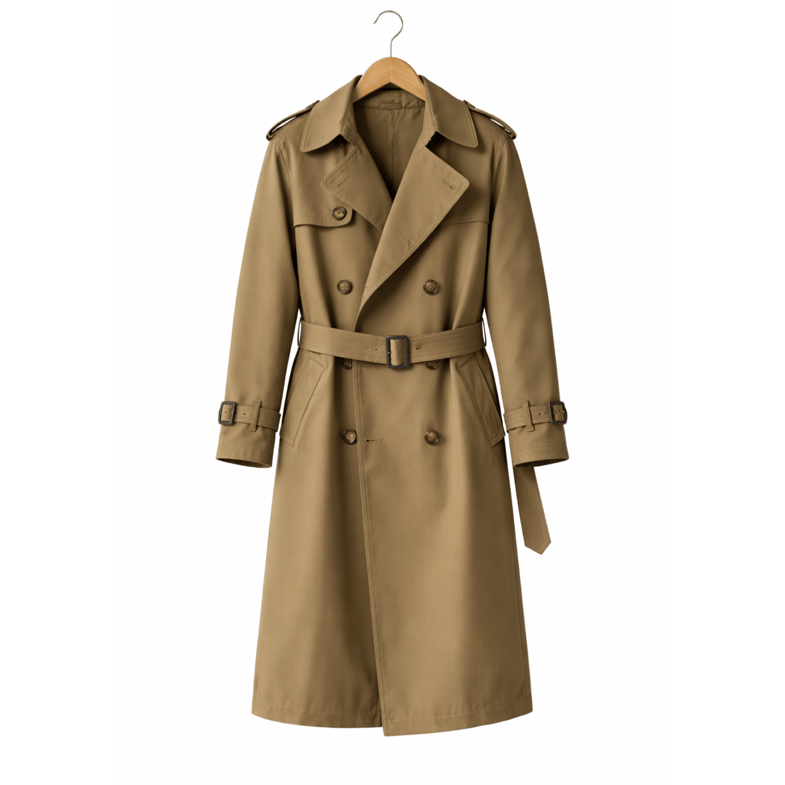 British Style Belted Trench Coat for Men – Waterproof - The Crew