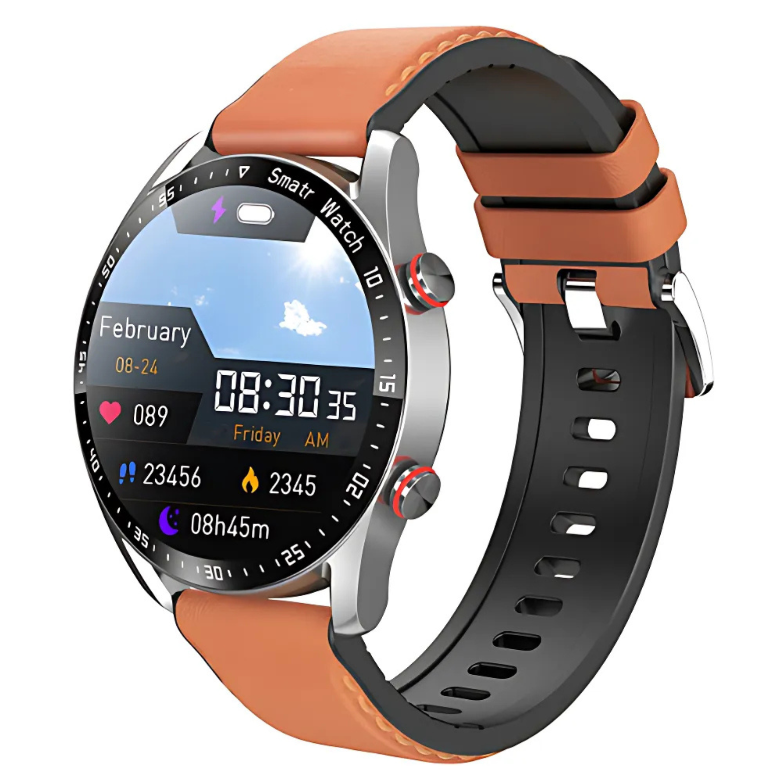 ECG Bluetooth fitness smartwatch