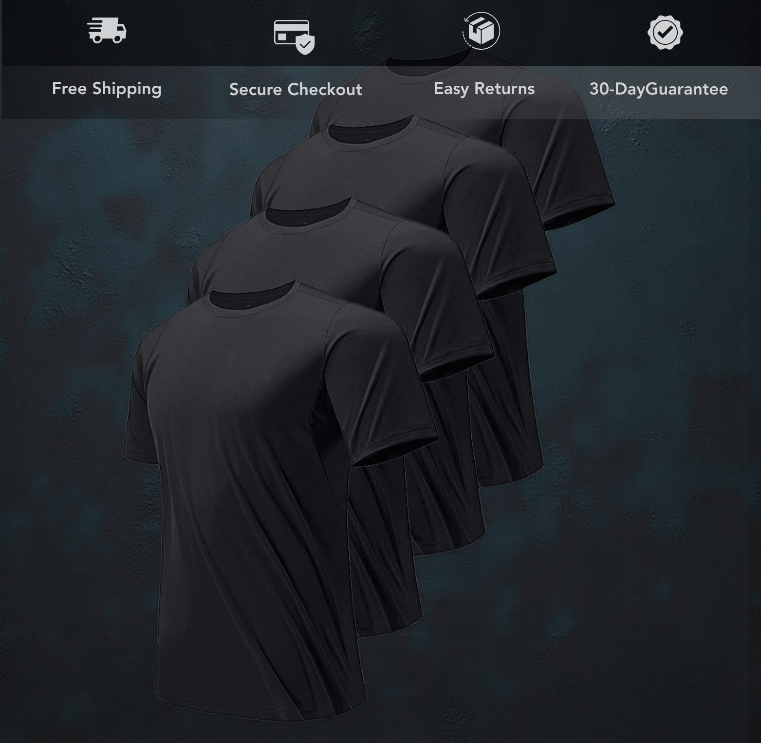 Men’s Ultra - Light Gym Tees Breathable Workout Shirts - The Crew