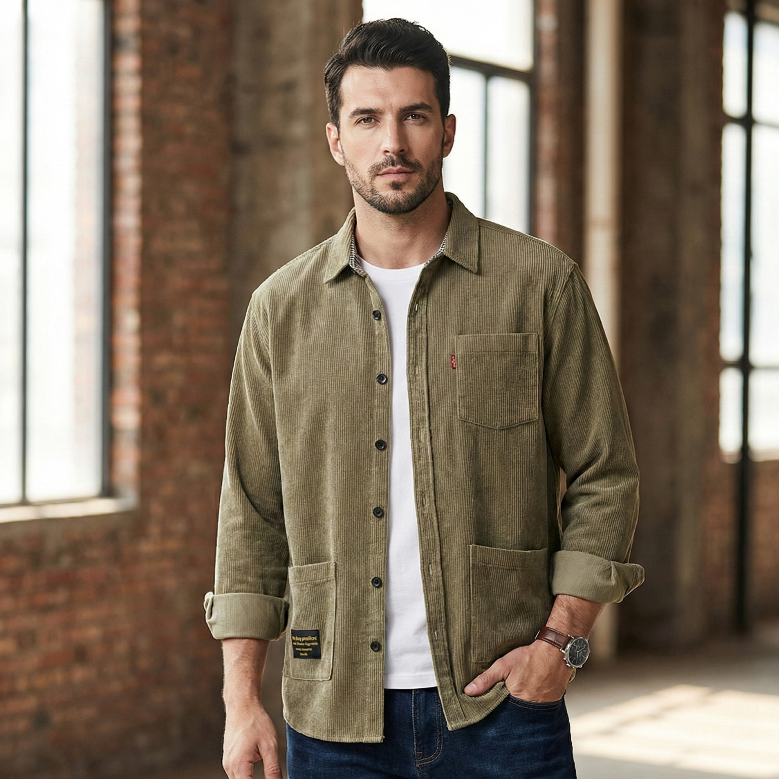 Corduroy Urban Workwear Shirt