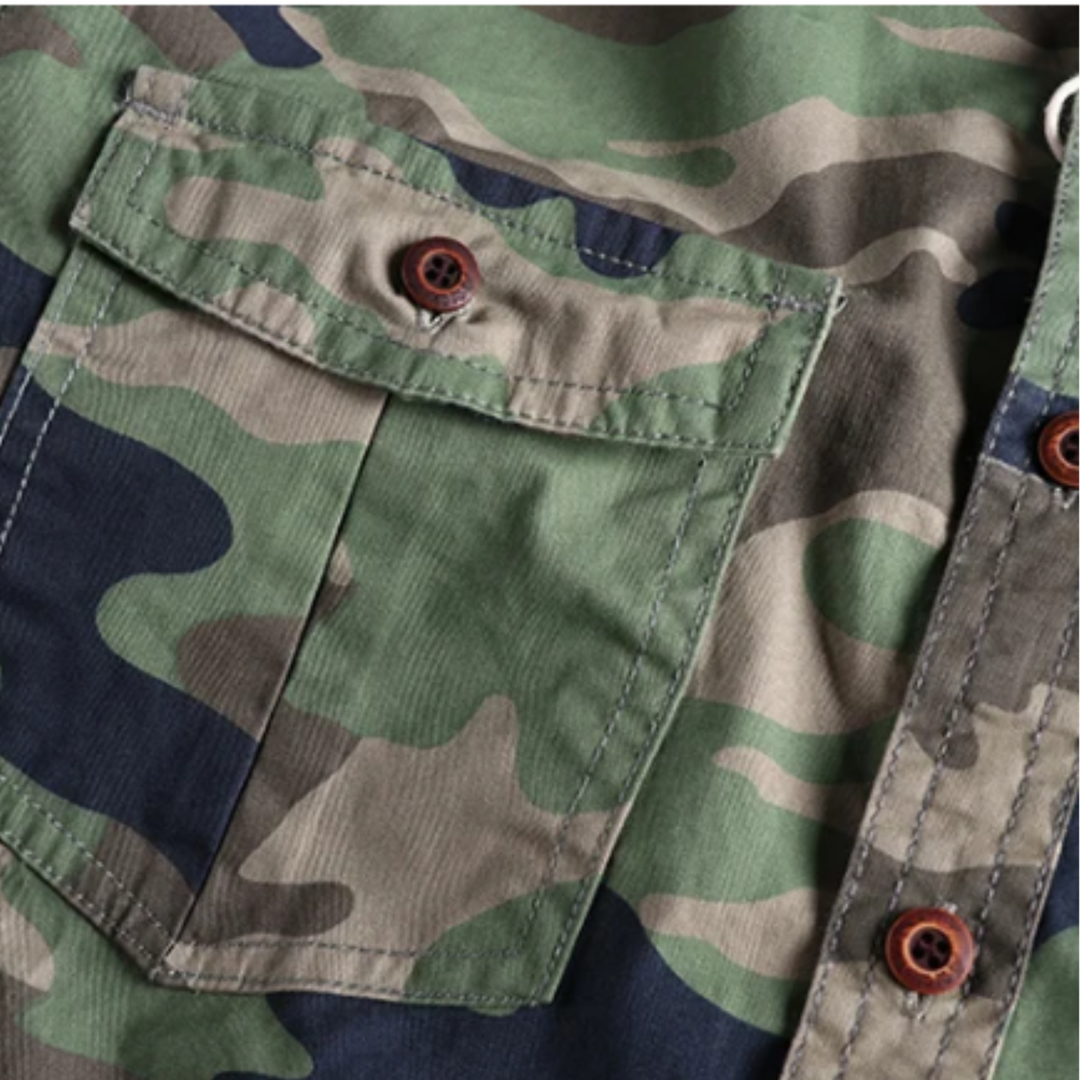Camouflage Cargo Hiking Shirt