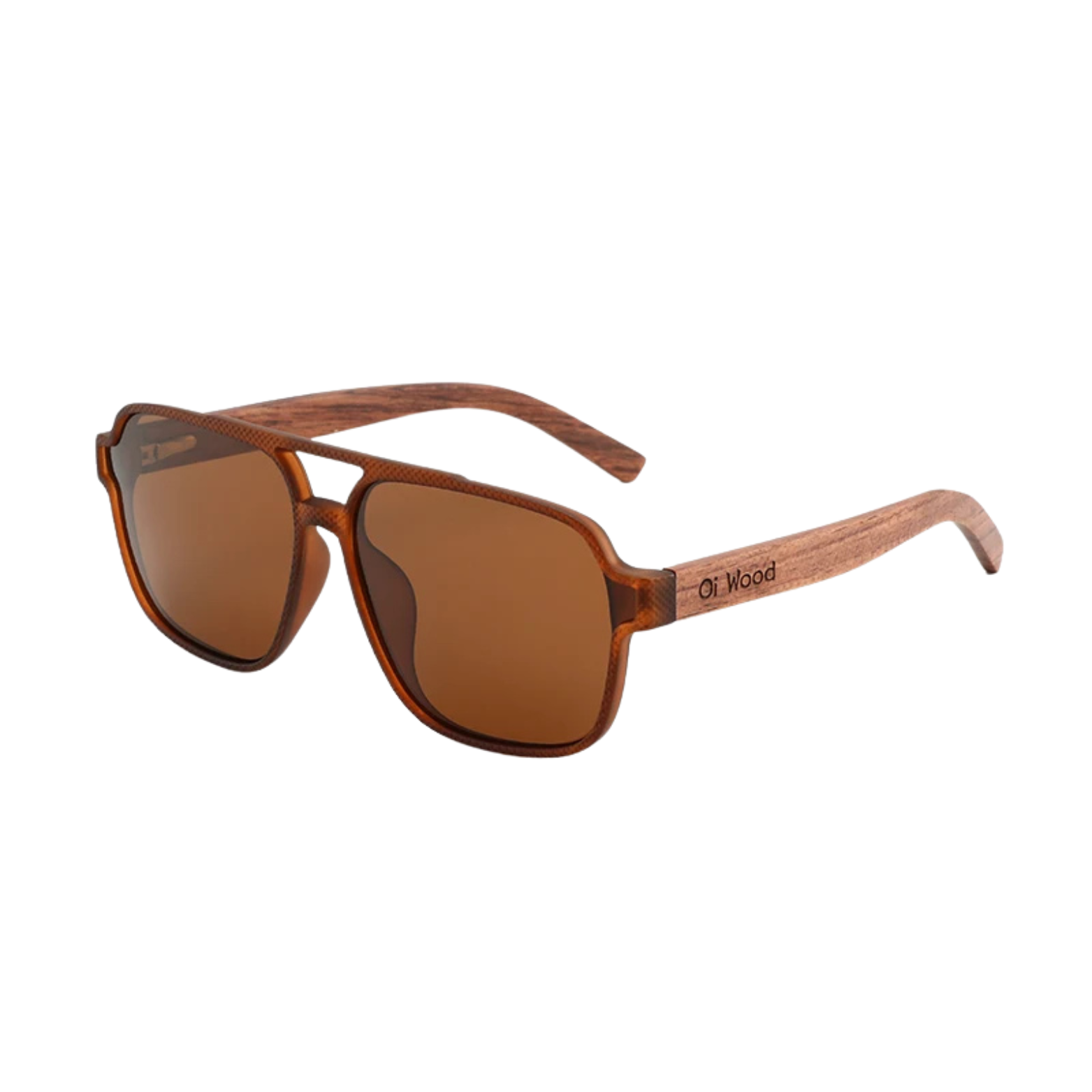 Square Polarized Wooden Glasses