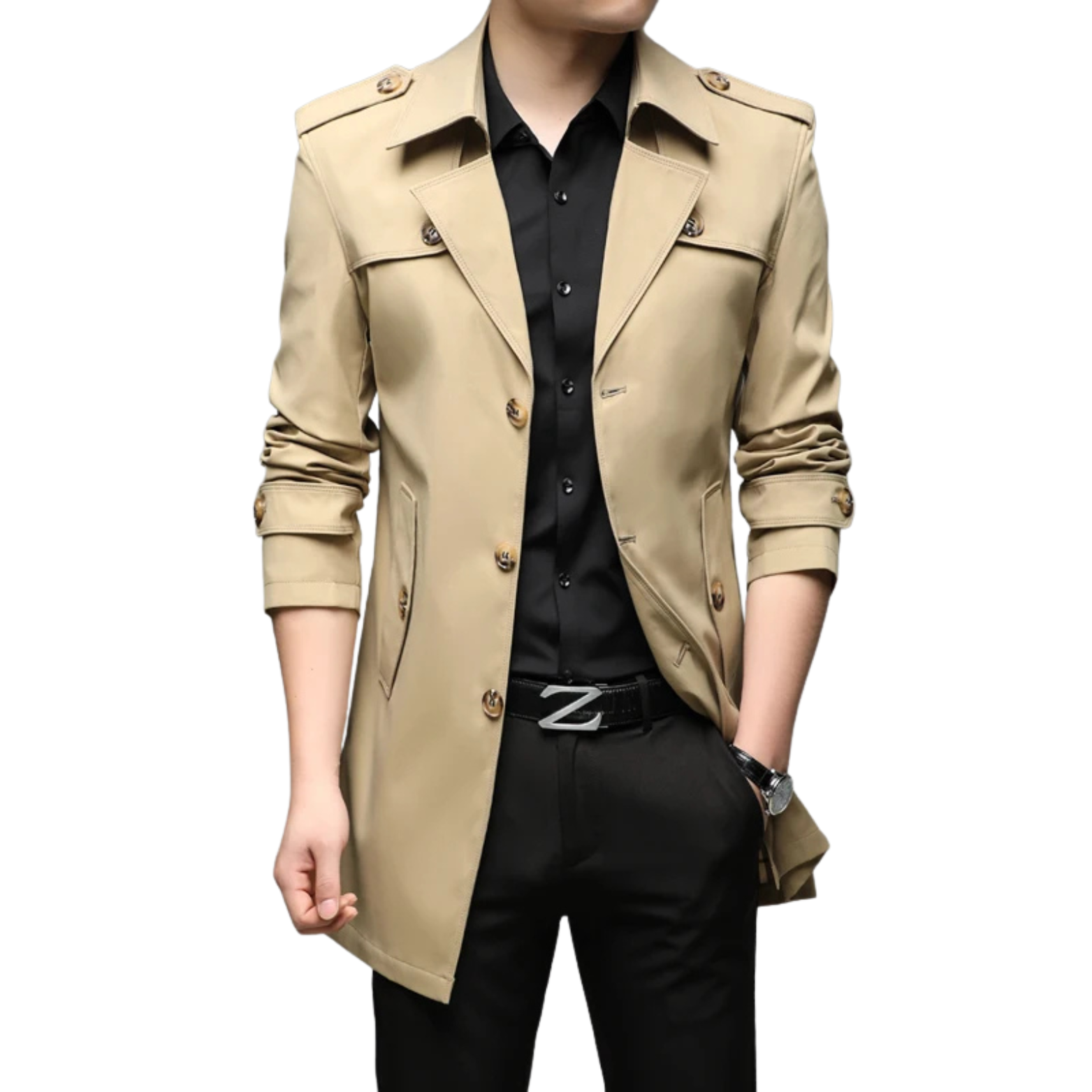 Men's Trench Coat English Style 2025
