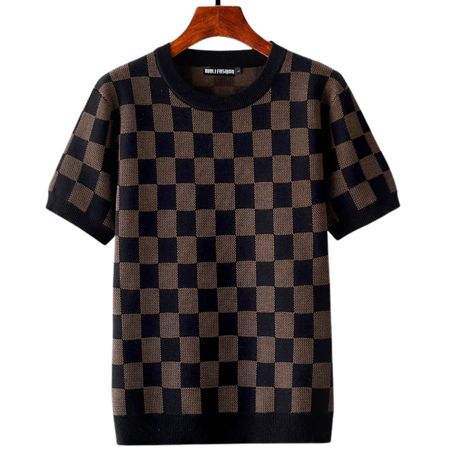 Geometric Cotton T-Shirt Sweater