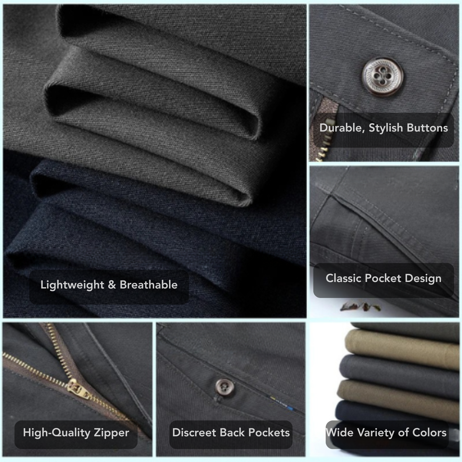 Formal cotton pants