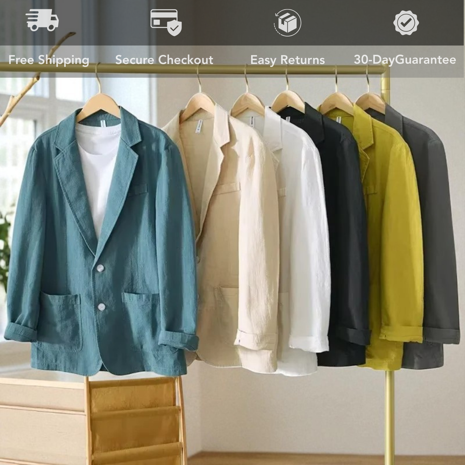 Men’s Summer Linen Blazer