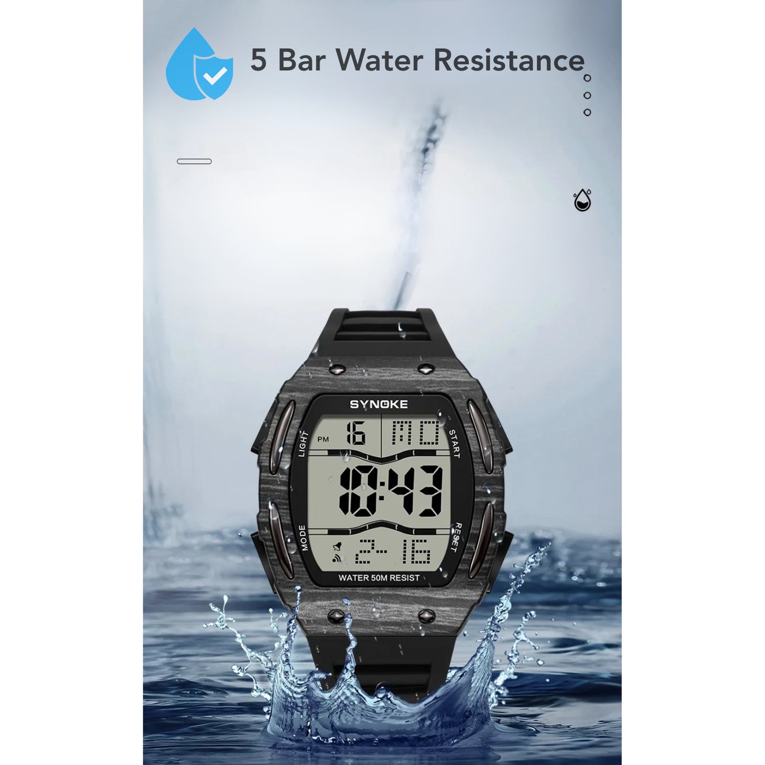 Shock and Drop Resistant Sports Watch