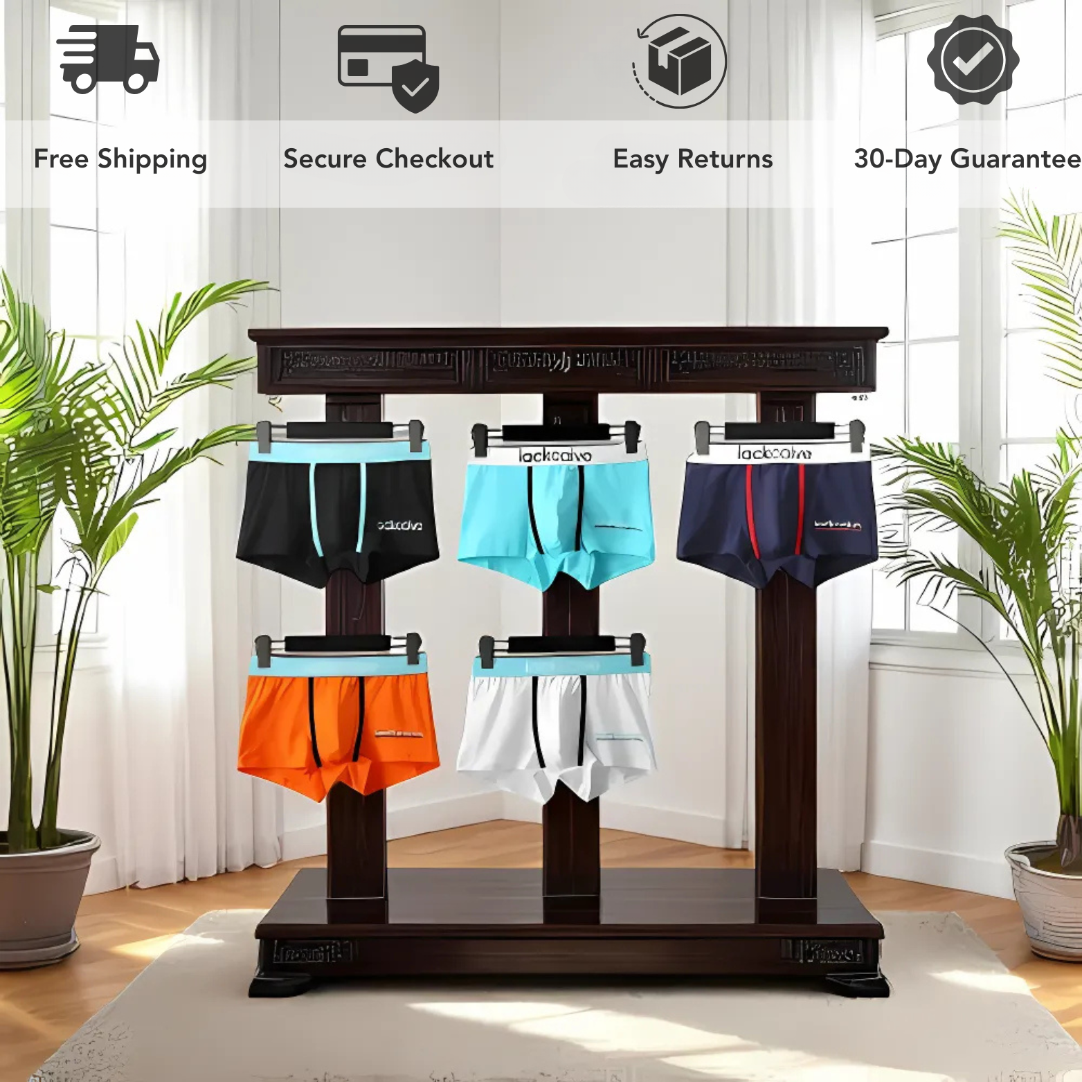 Men's Breathable Cotton Boxers