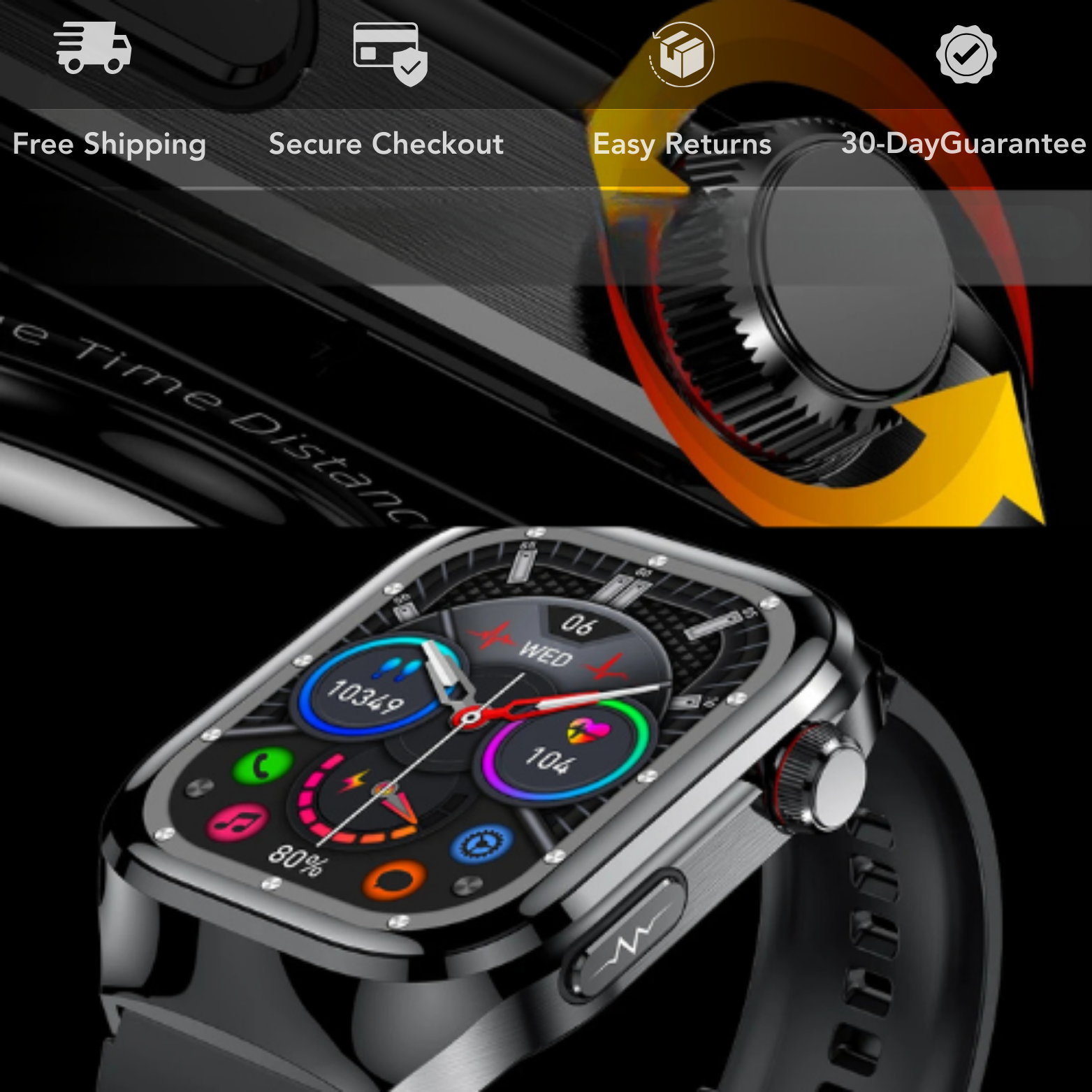 Smartwatch GUHUAVMI ECG + PPG