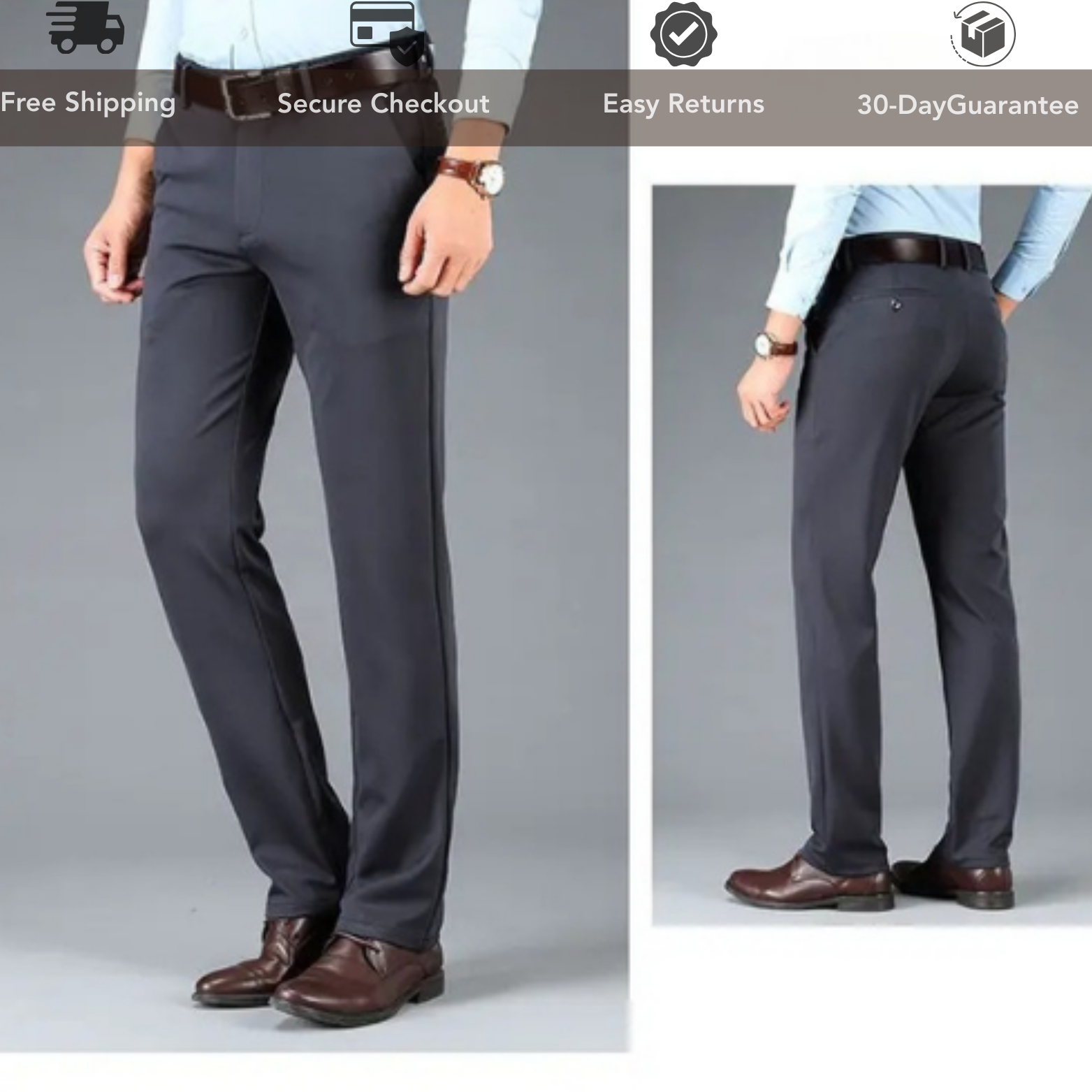 Formal Business Pants in Lycra Fabric
