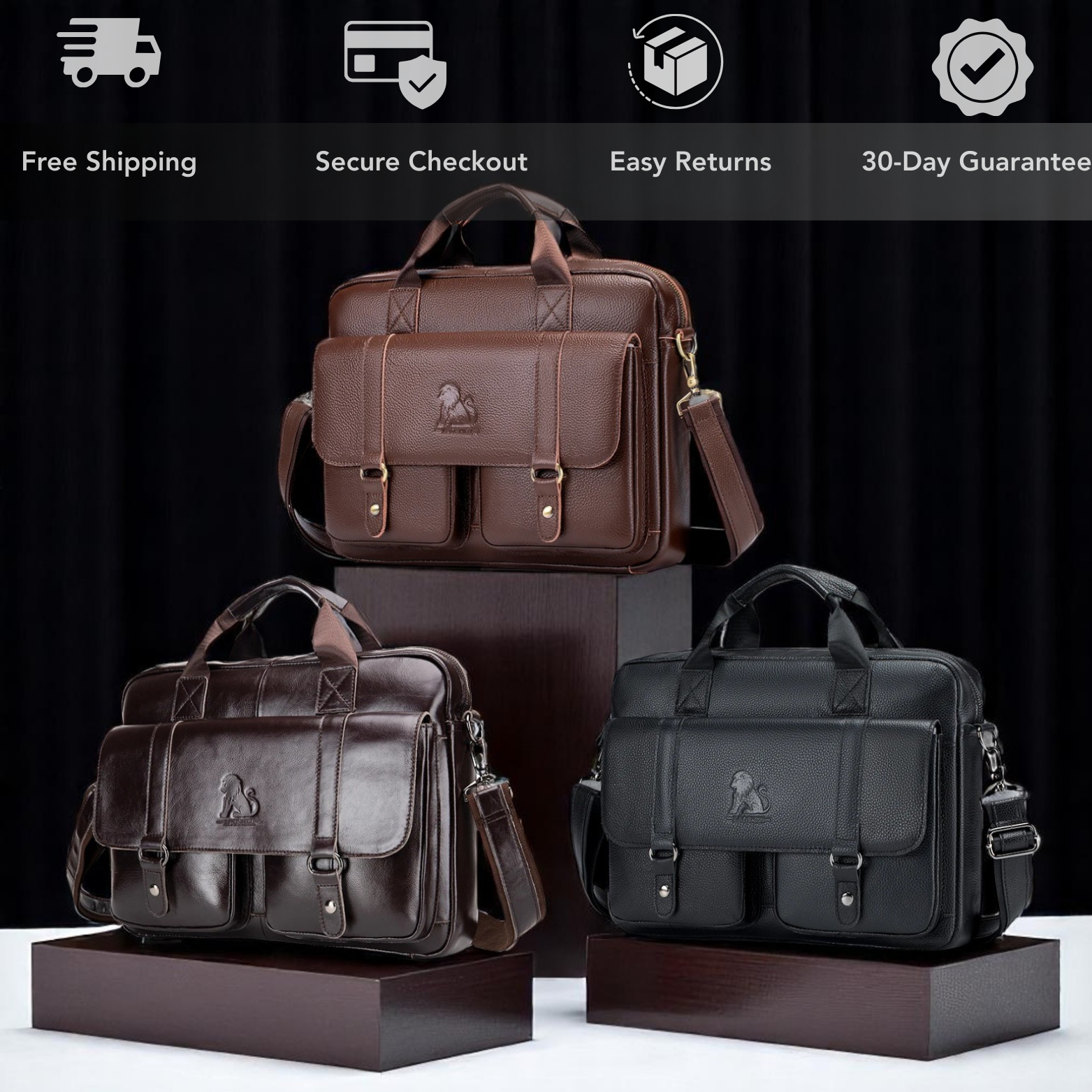 Premium Executive Leather Briefcase