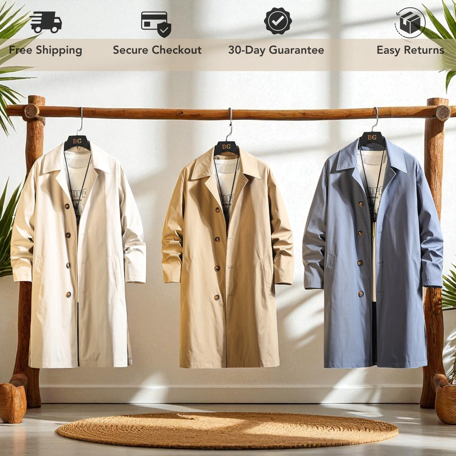Korean Style Oversized Trench Coat