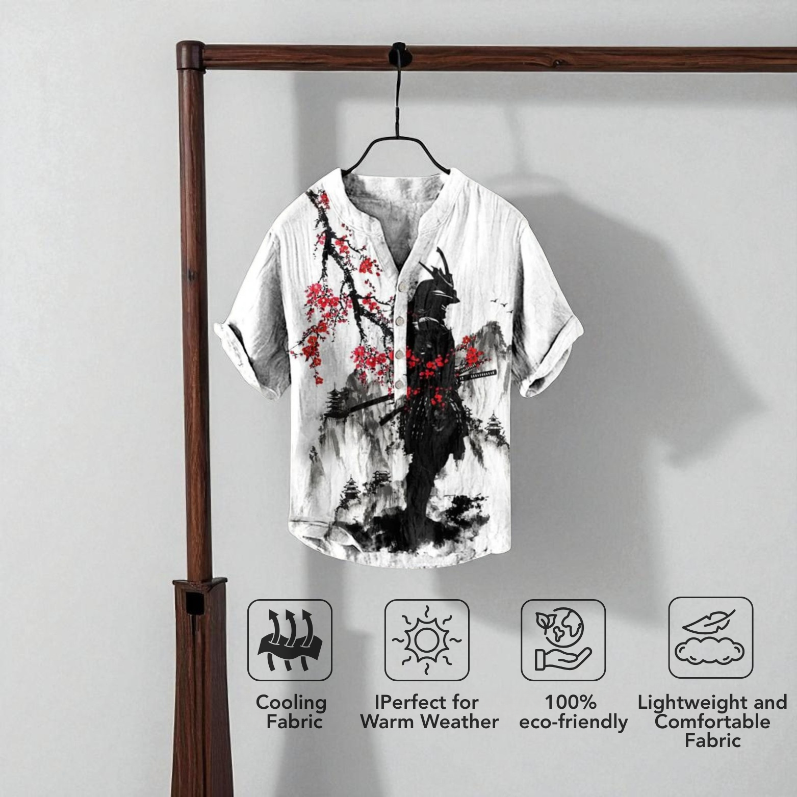 Linen Shirt with 3D Print 2025