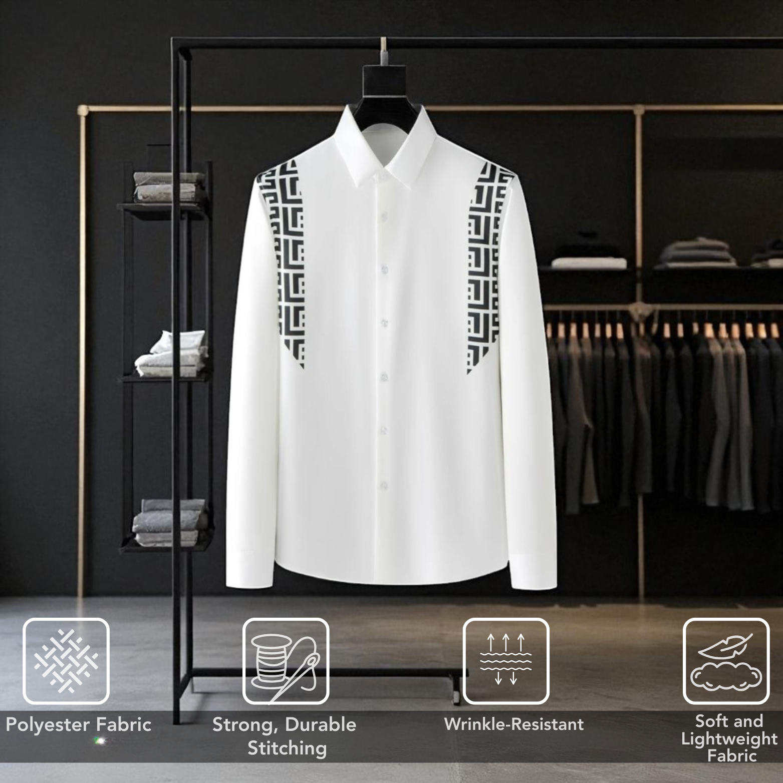 Casual English Collar Shirt 2025