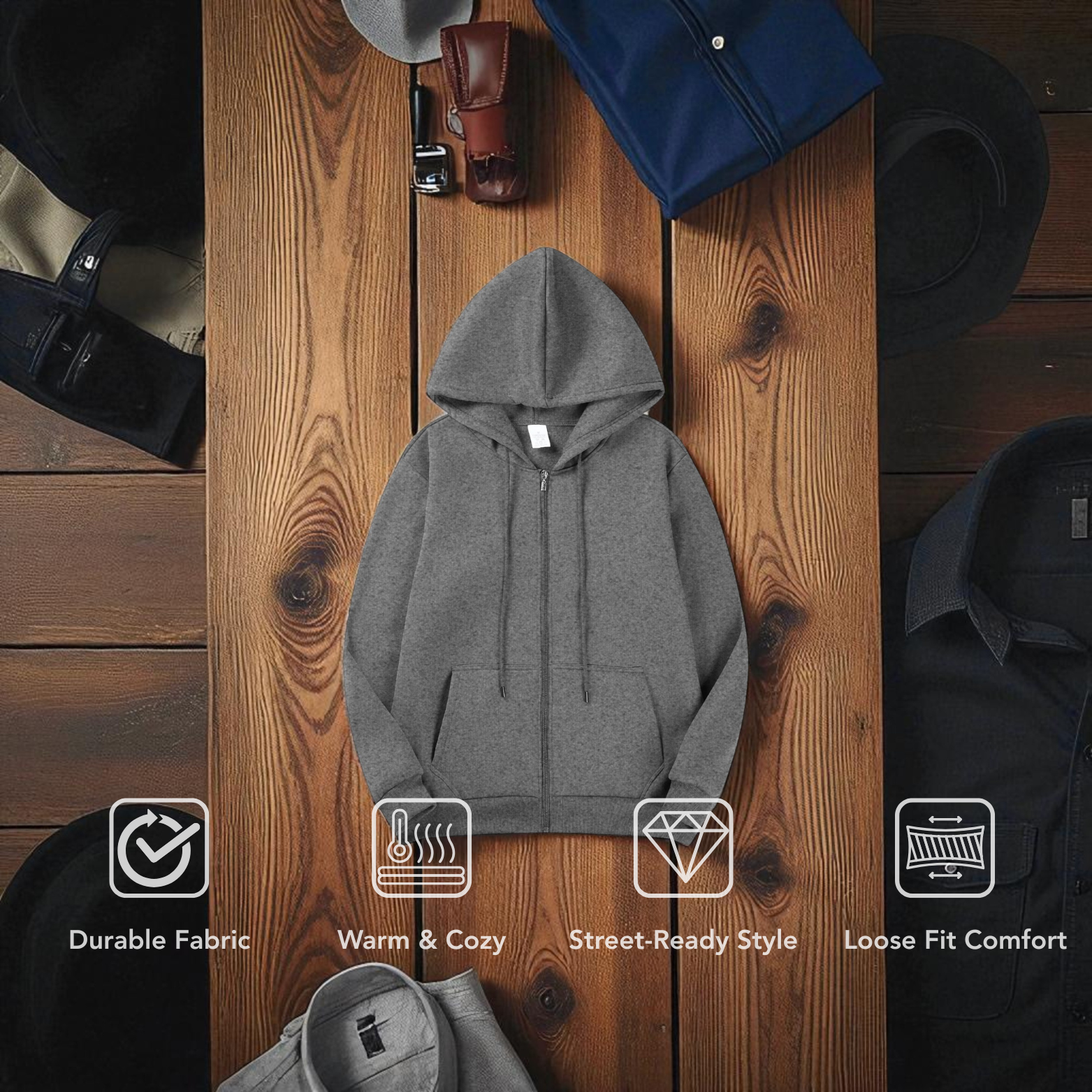 Men’s Retro Gothic Hoodie