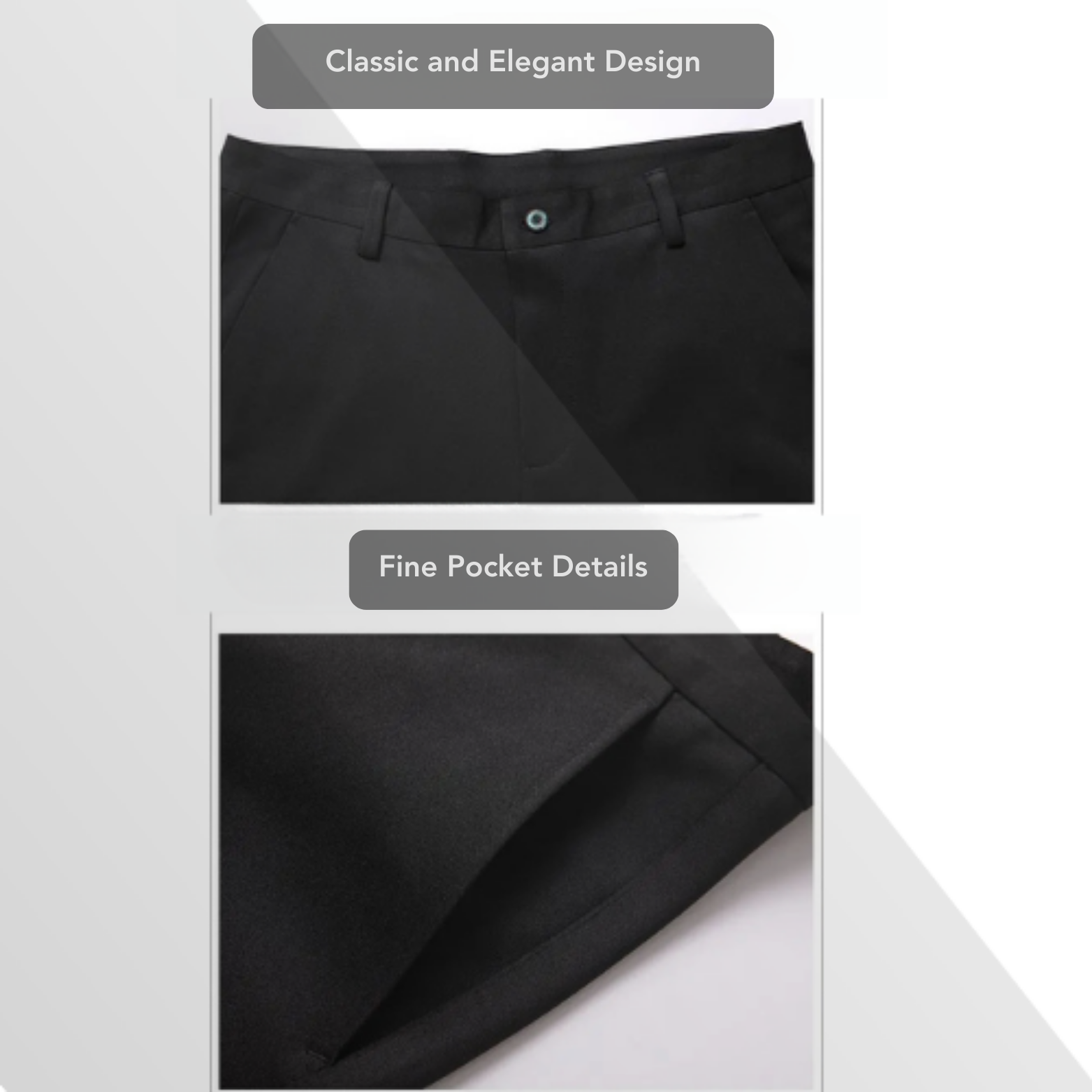 Formal Business Pants in Lycra Fabric