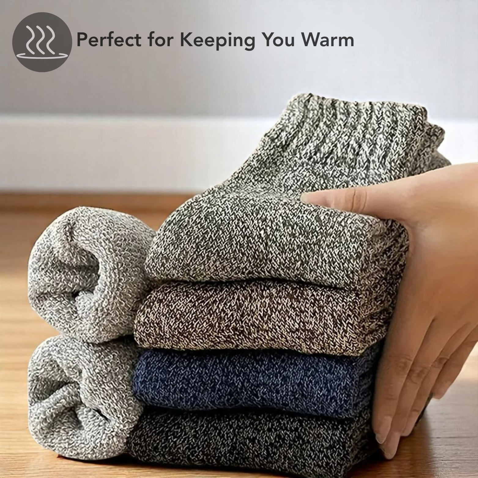 Thick Winter Socks for Men (5 pairs)
