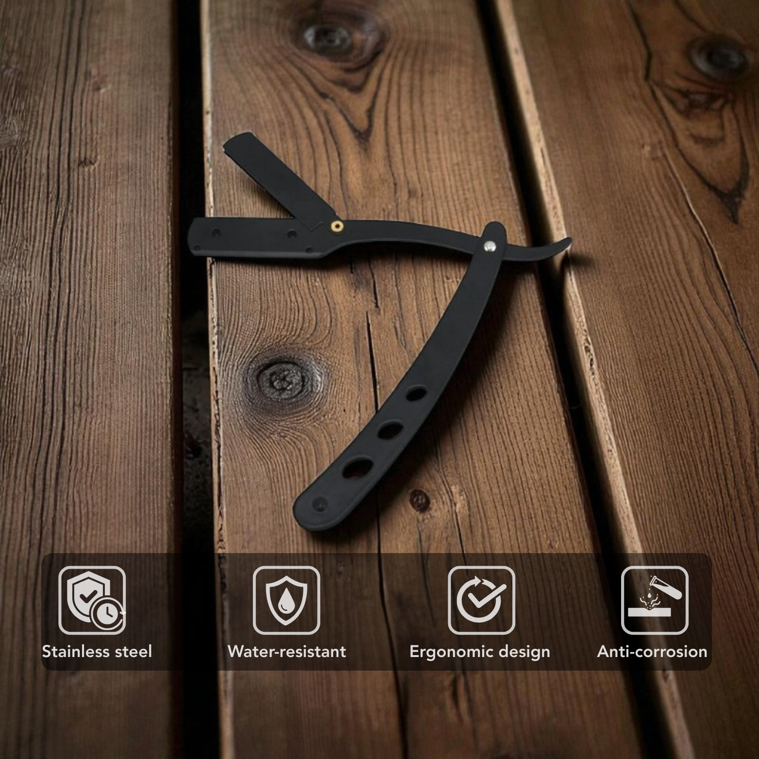Classic Black Folding Pocket Knife