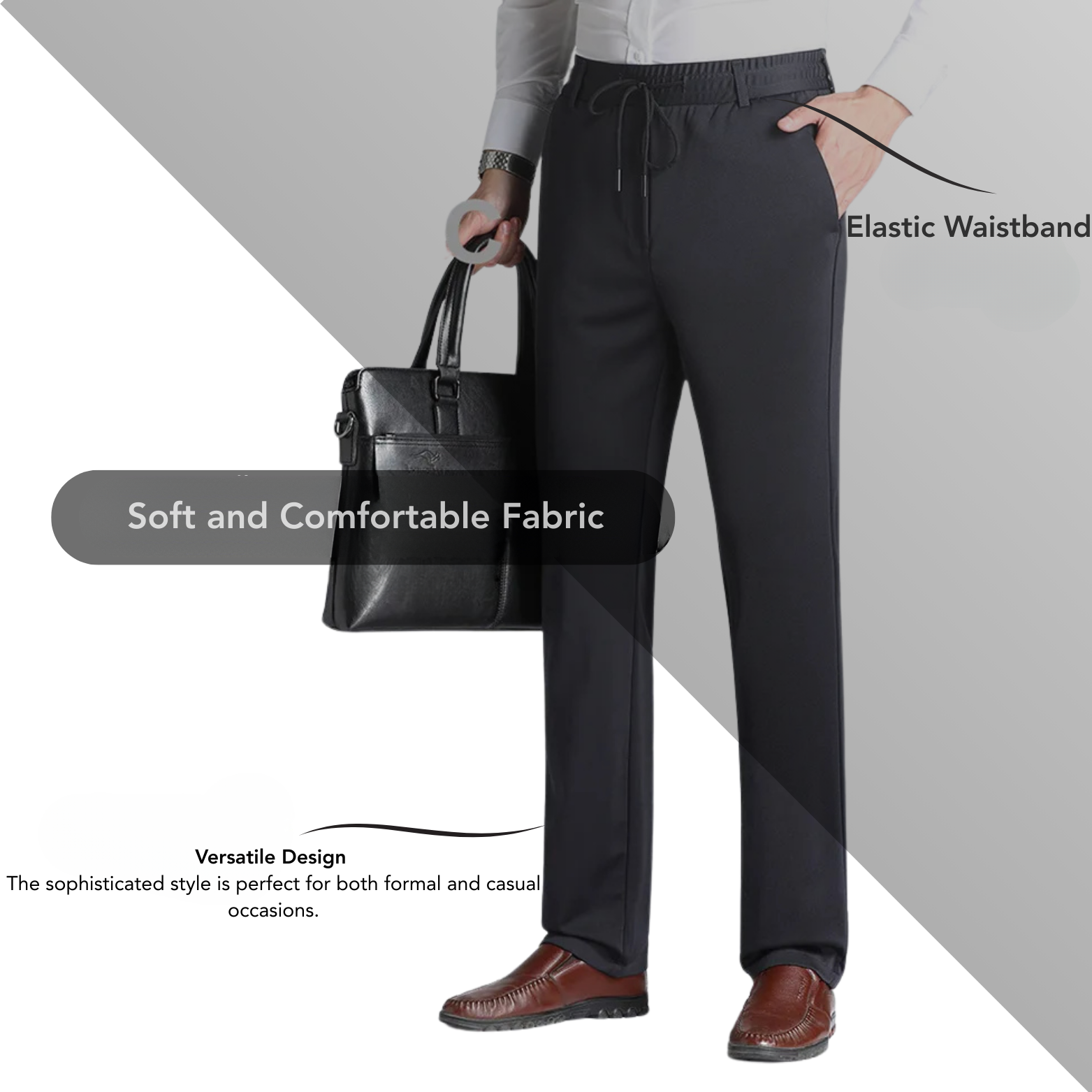 Side pocket stitching detail cotton pants – The Crew