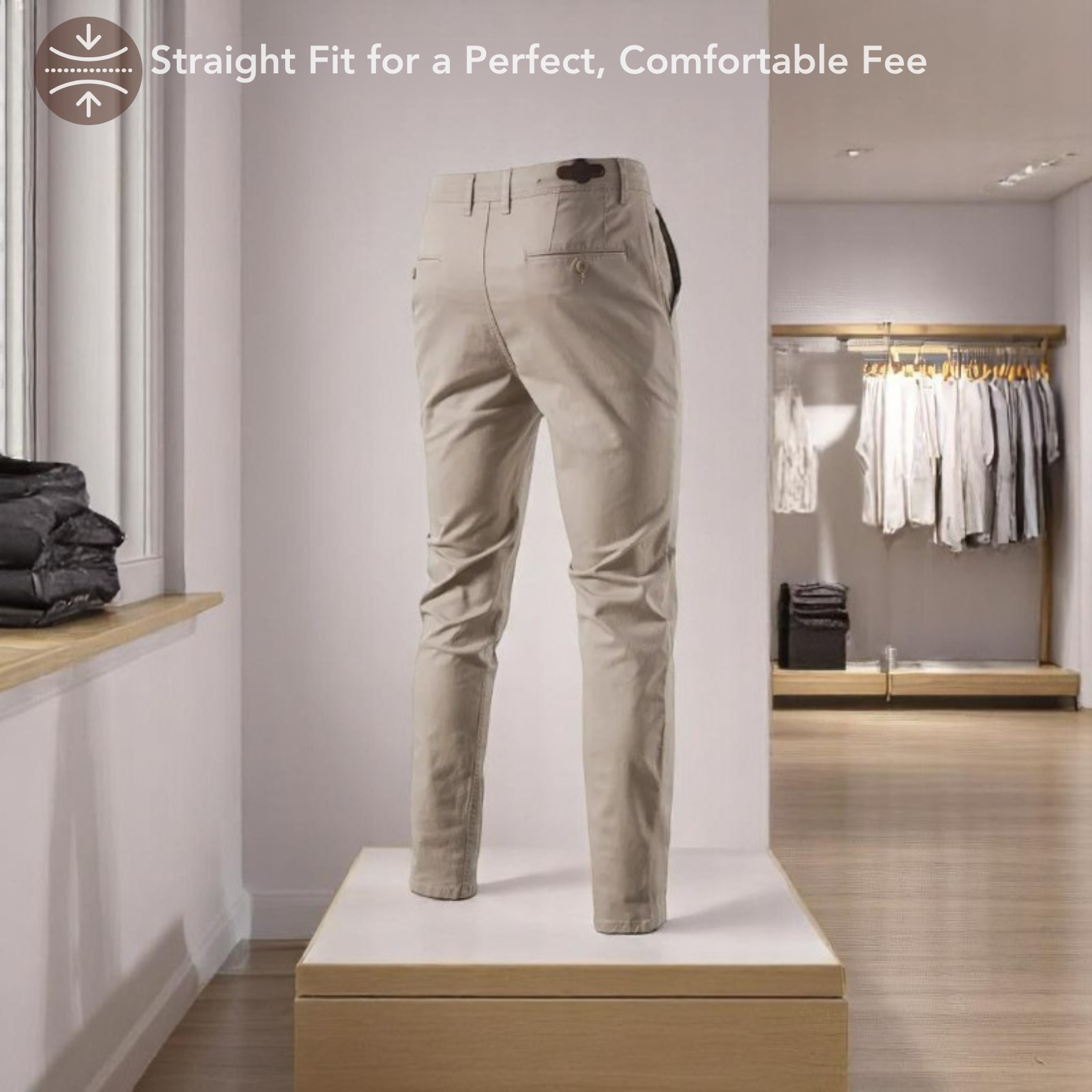 Elegant Cotton Casual Pants