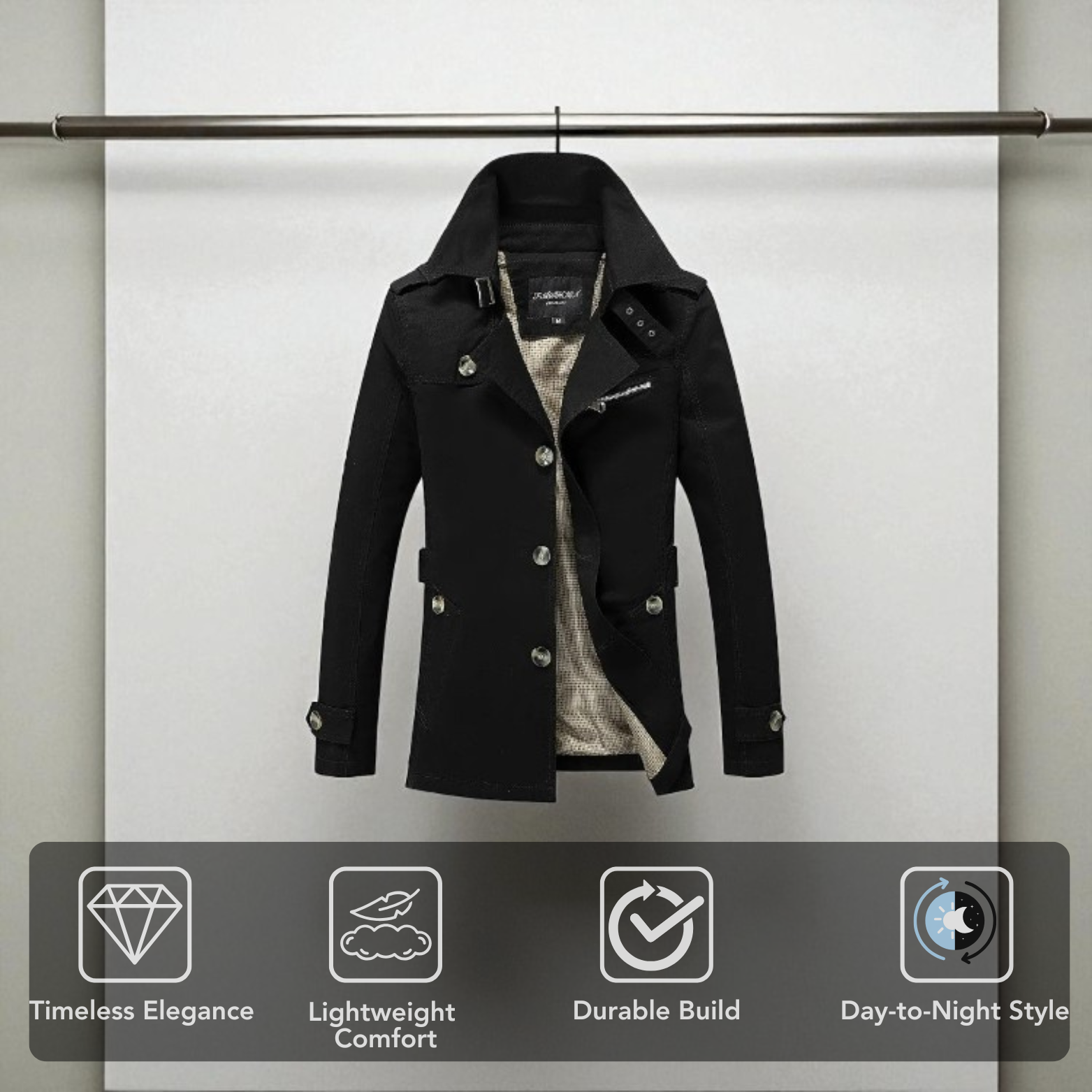 Elegant Men’s Trench Coat