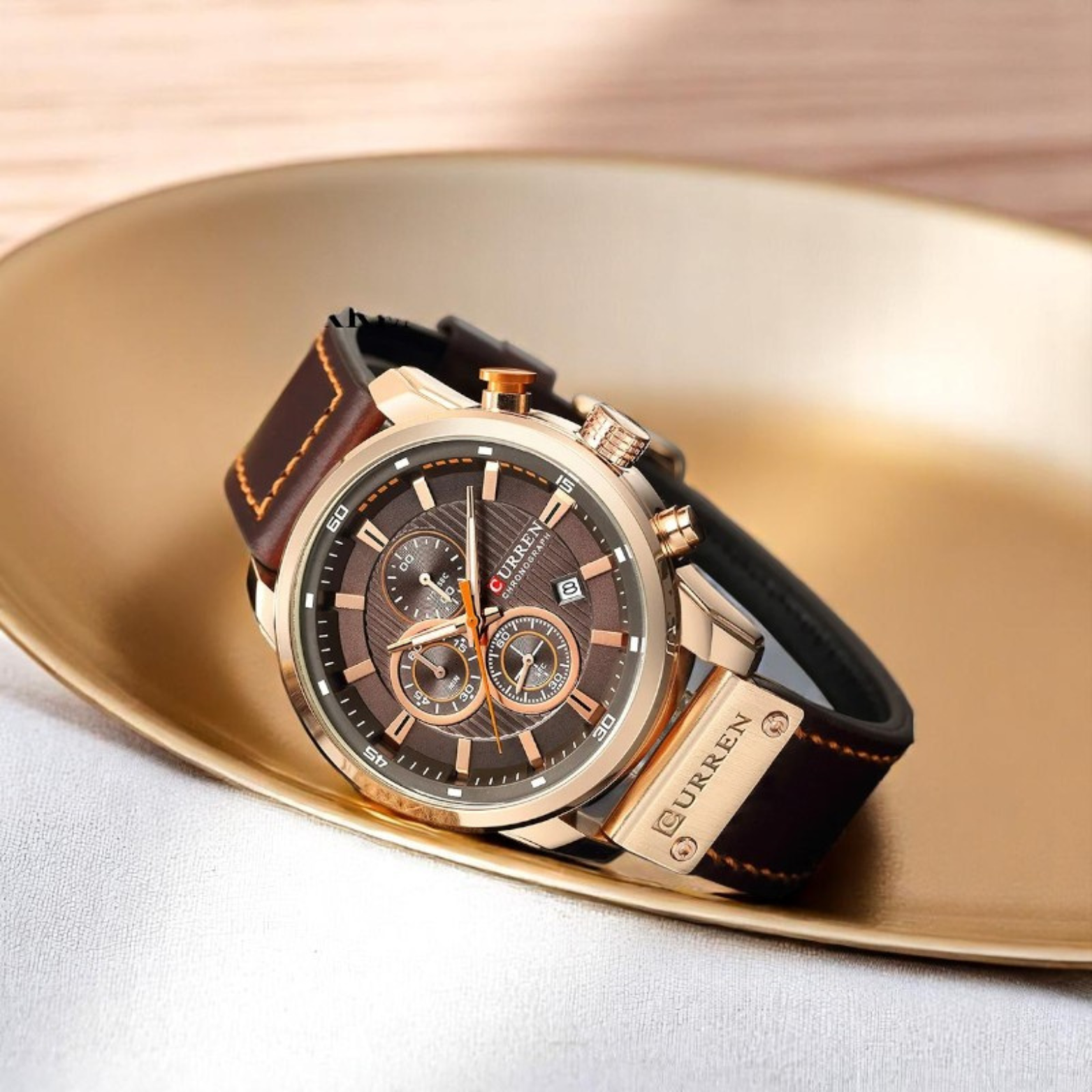 Leather Force Casual Elegant Watch