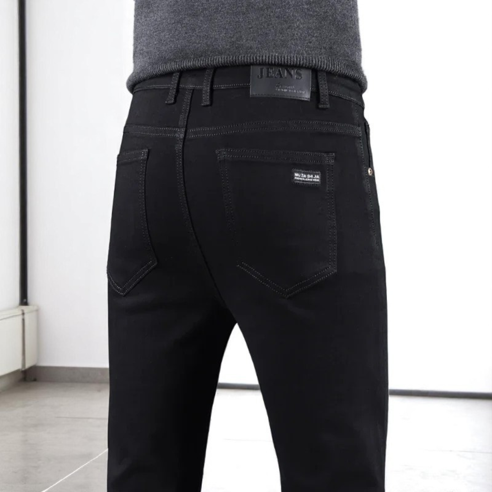 Black Slim Fit Denim Jeans