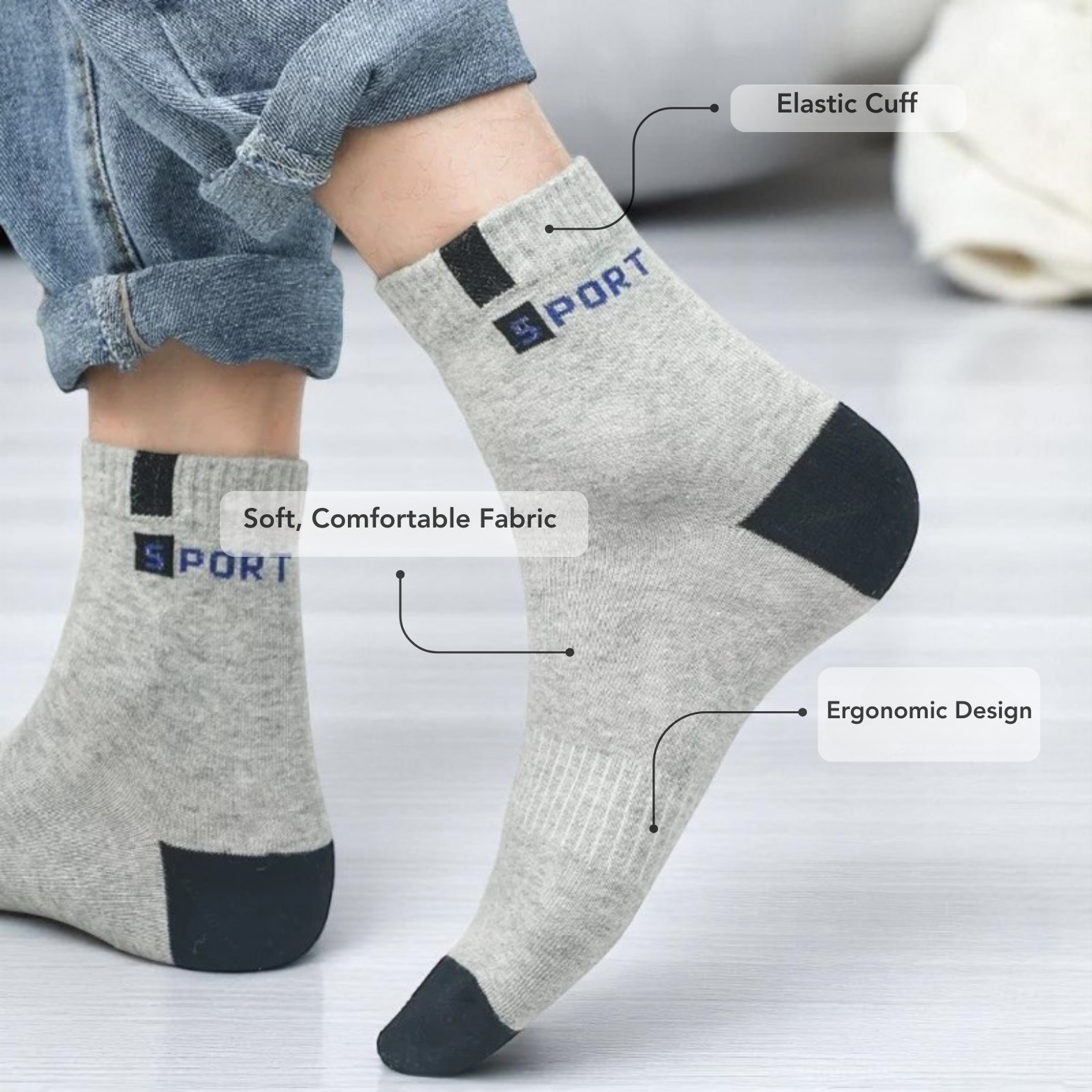 Cotton Socks 5/10 Pairs