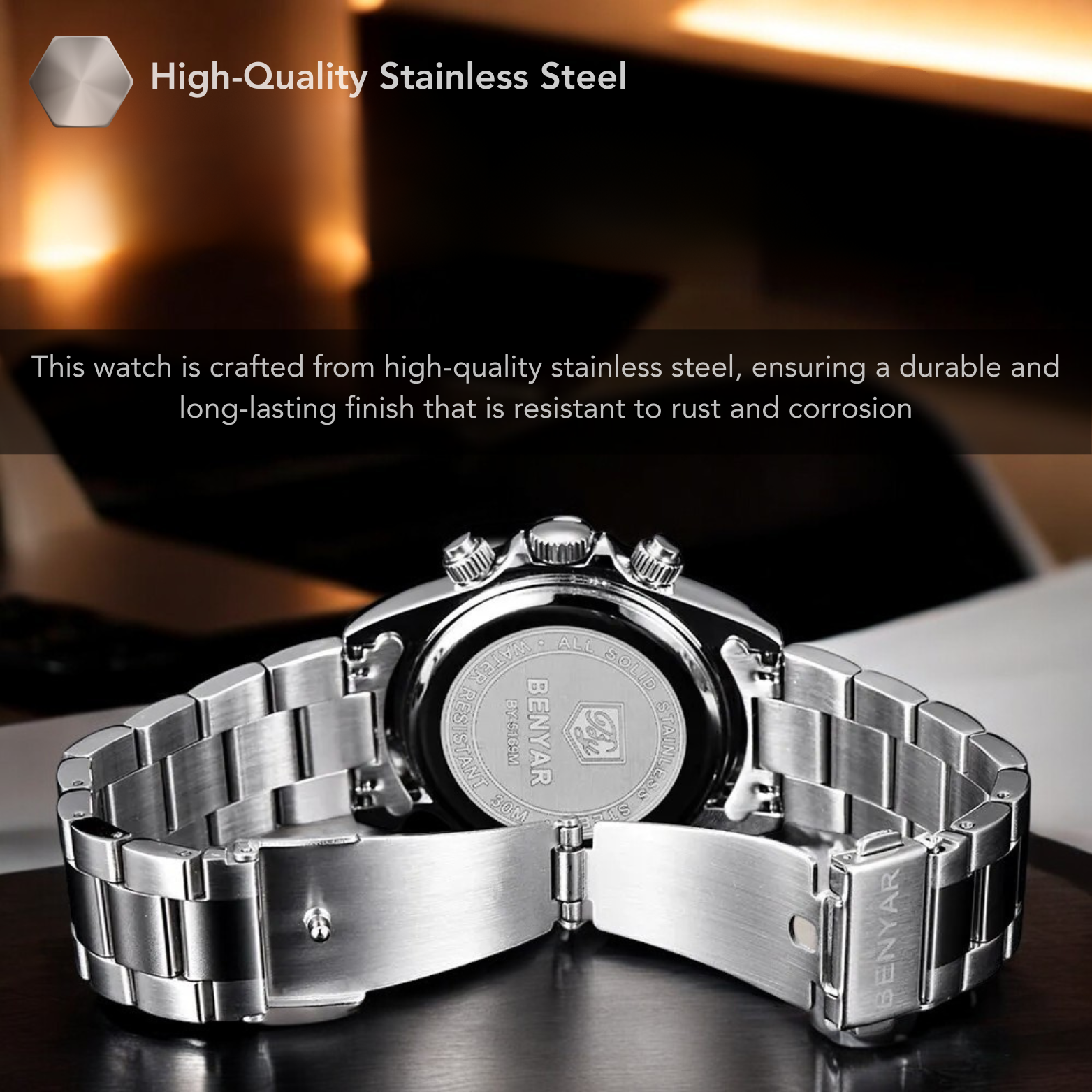 Stainless Steel Mechanical Watch