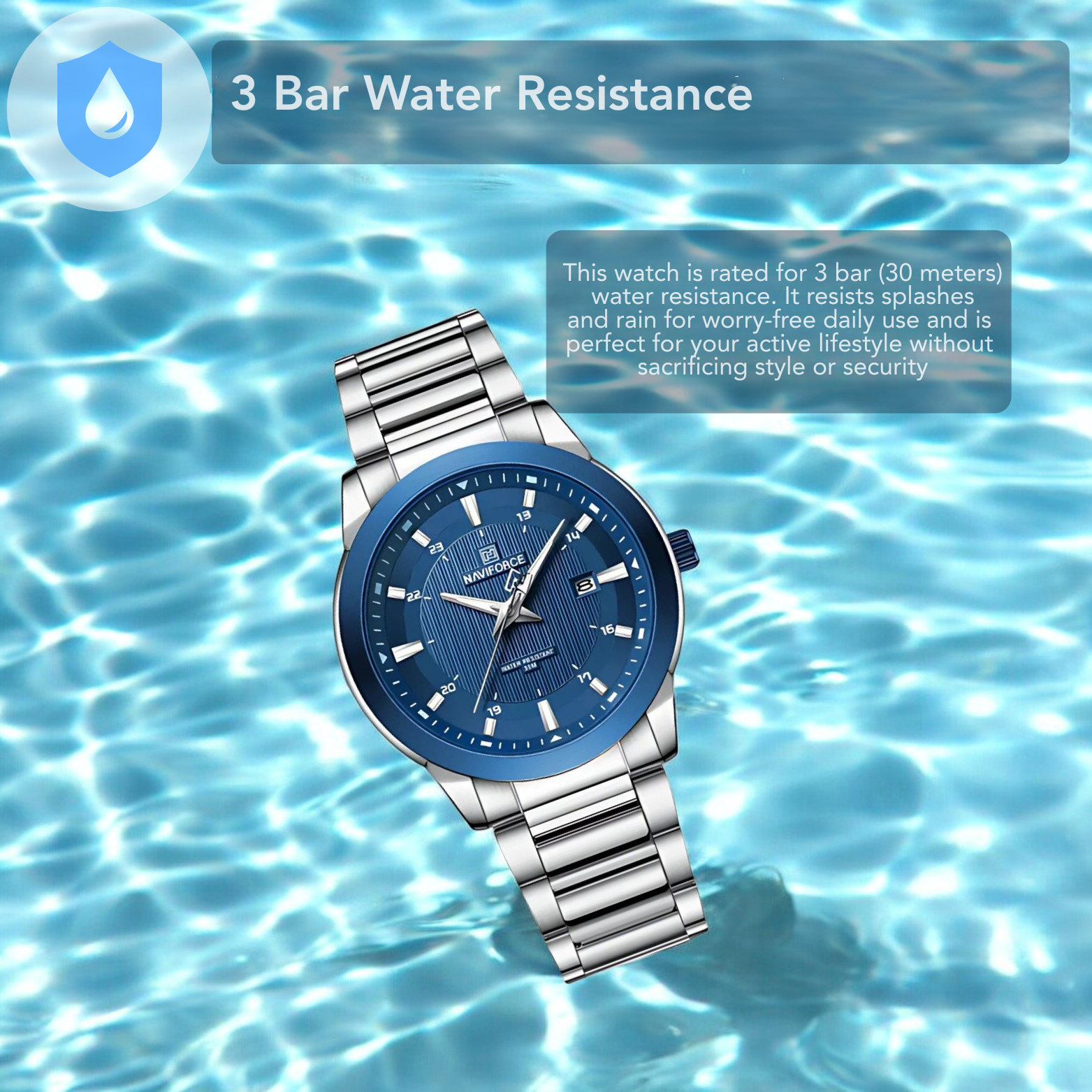 Sports Style Steel Watch