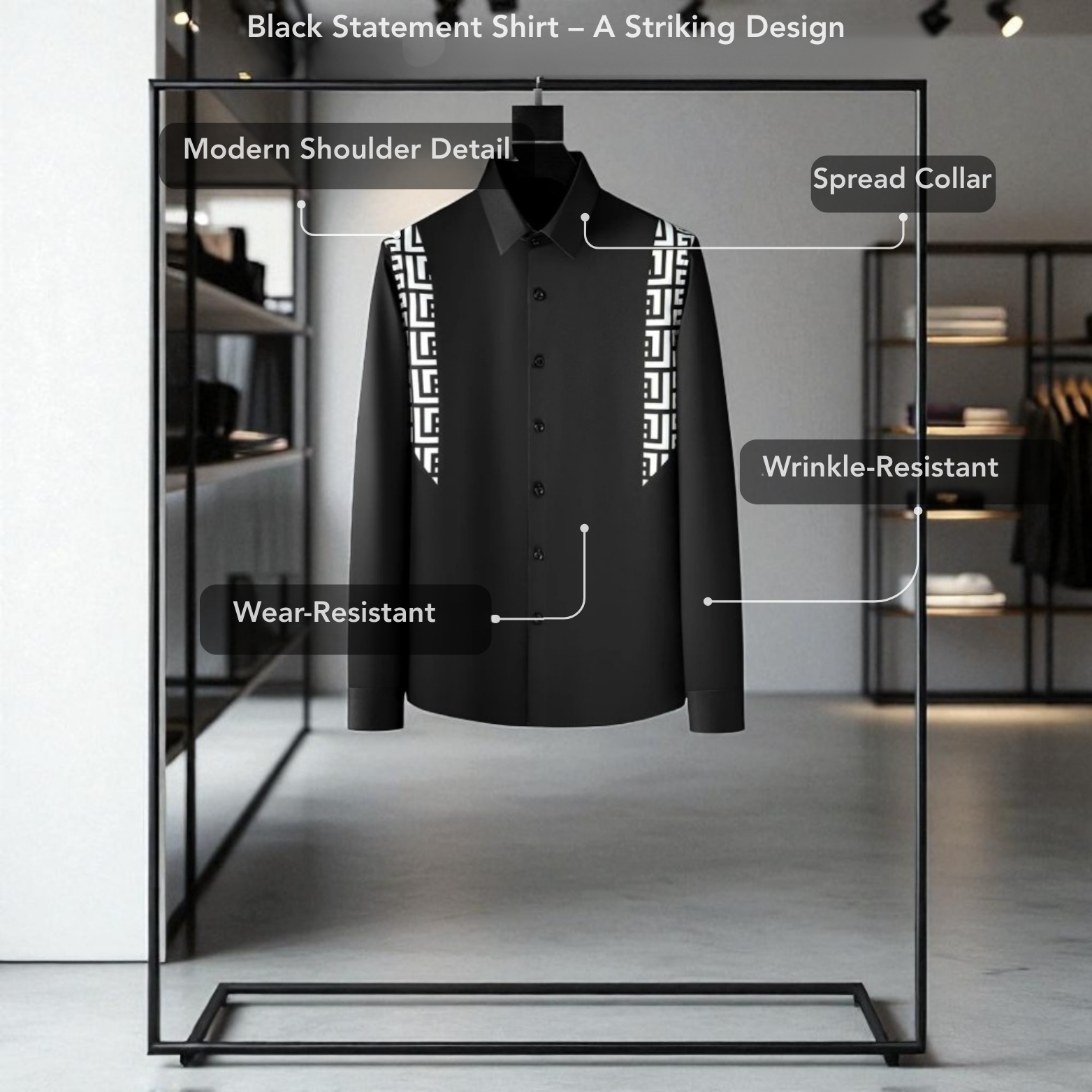 Casual English Collar Shirt 2025