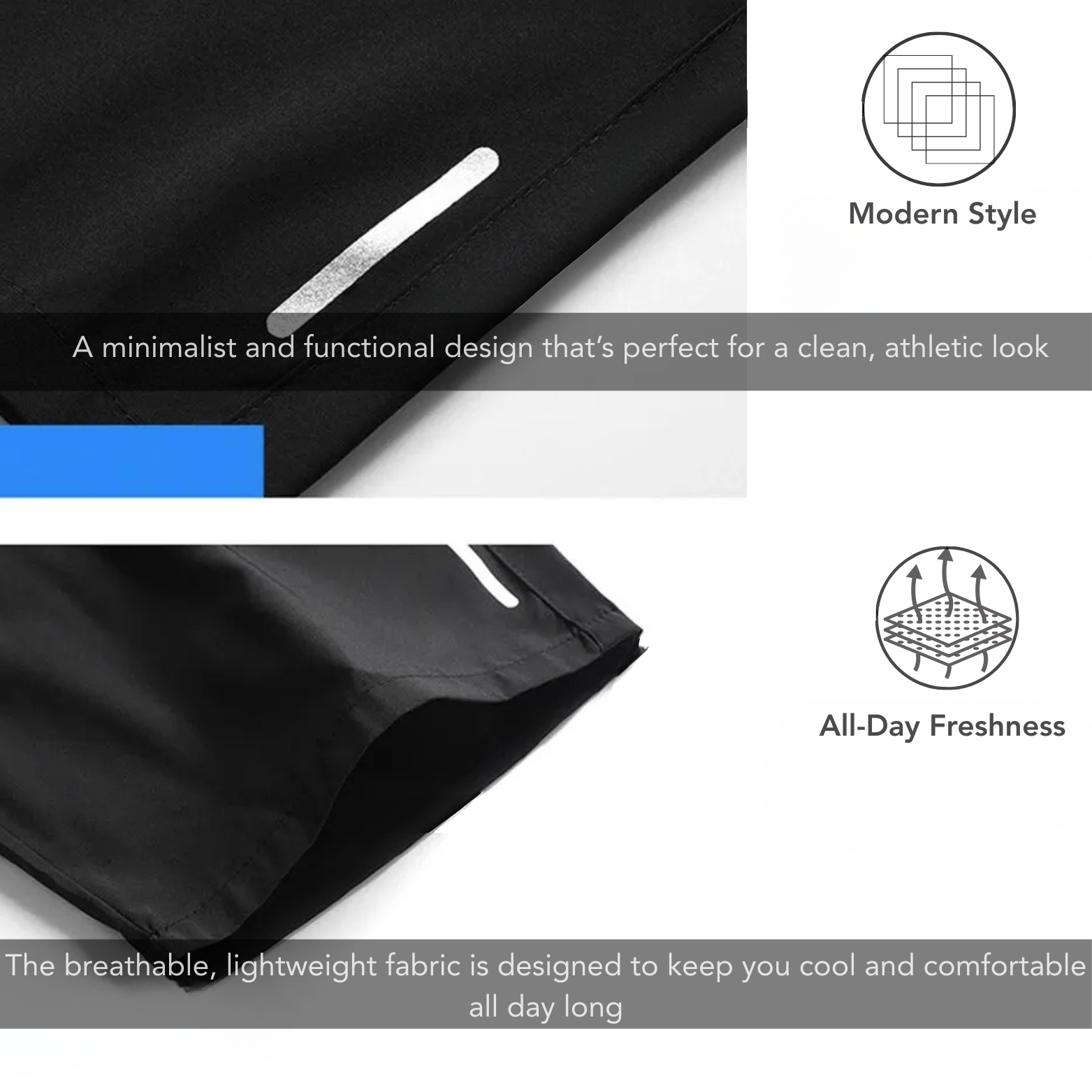 Lightweight sports shorts