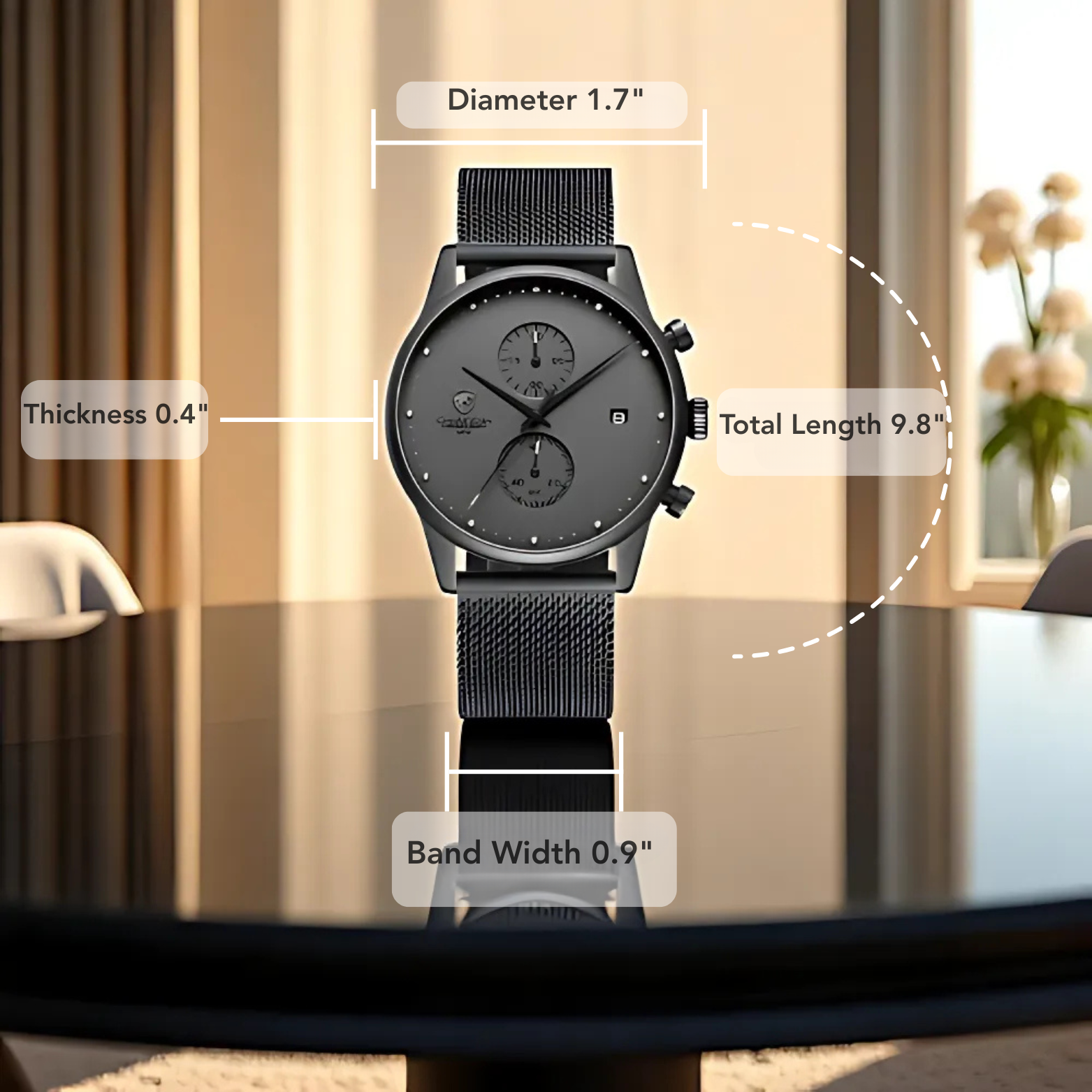 Elegant Sporty Steel Watch