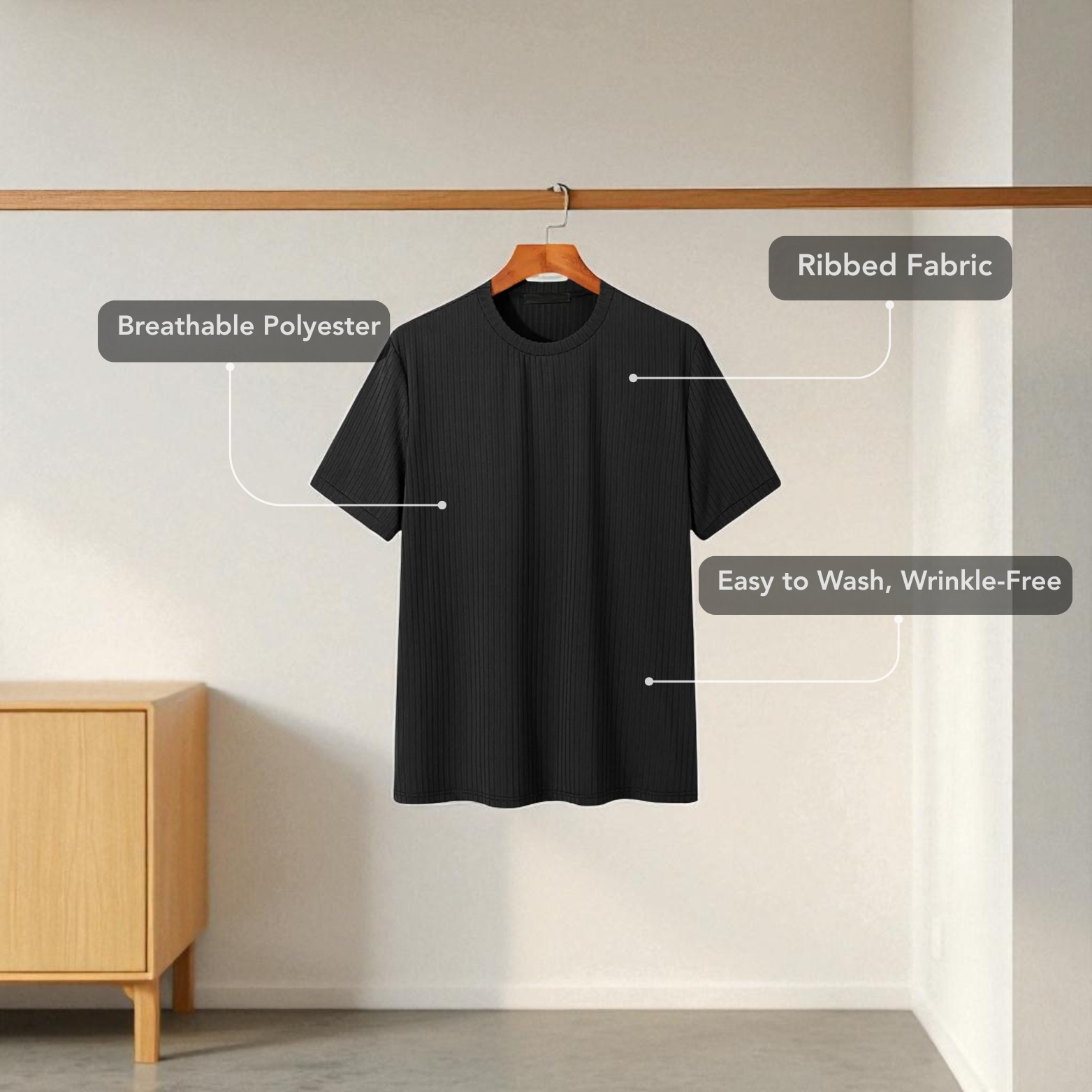 Lightweight Minimalist Style T-Shirt