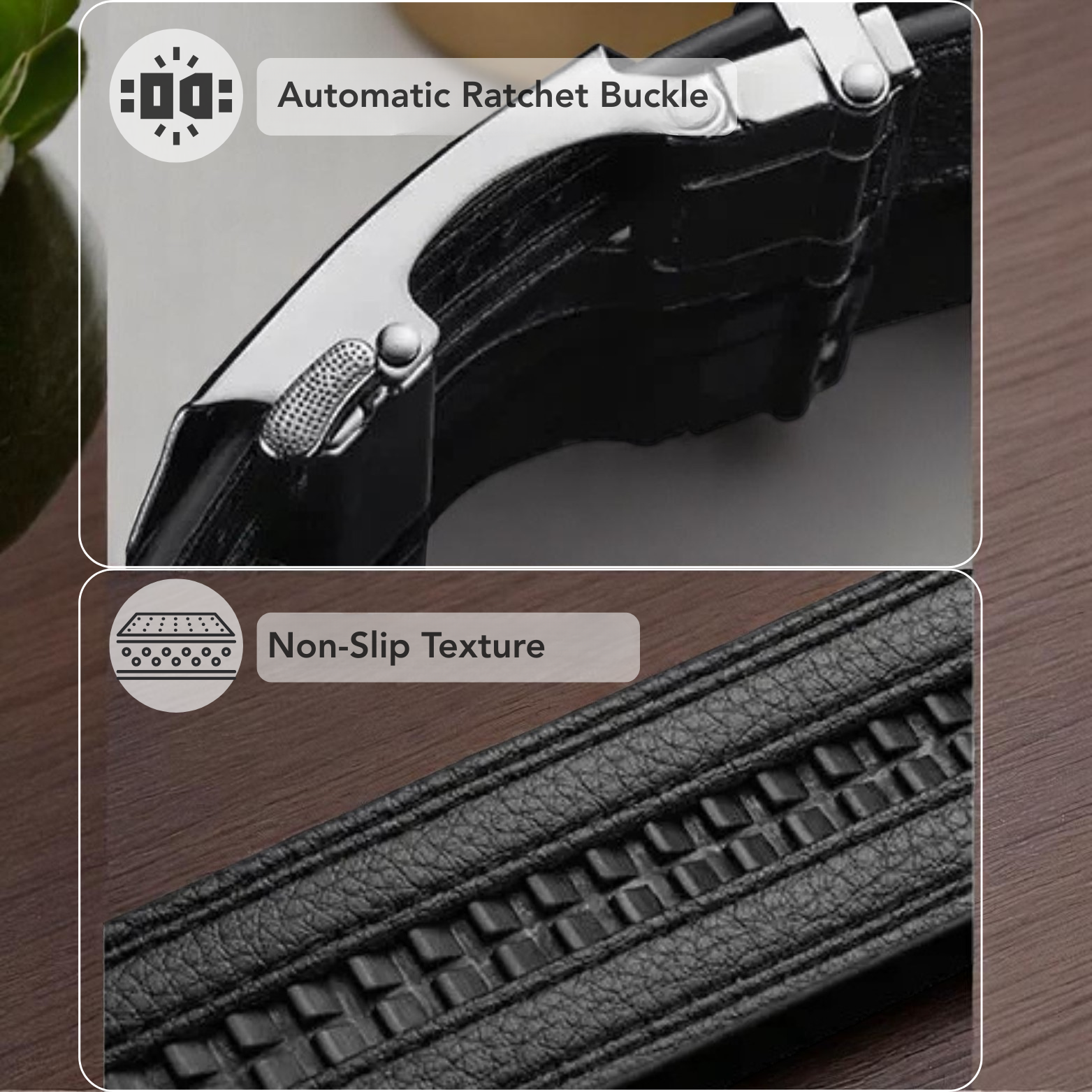 Elegant Men's PU Belt
