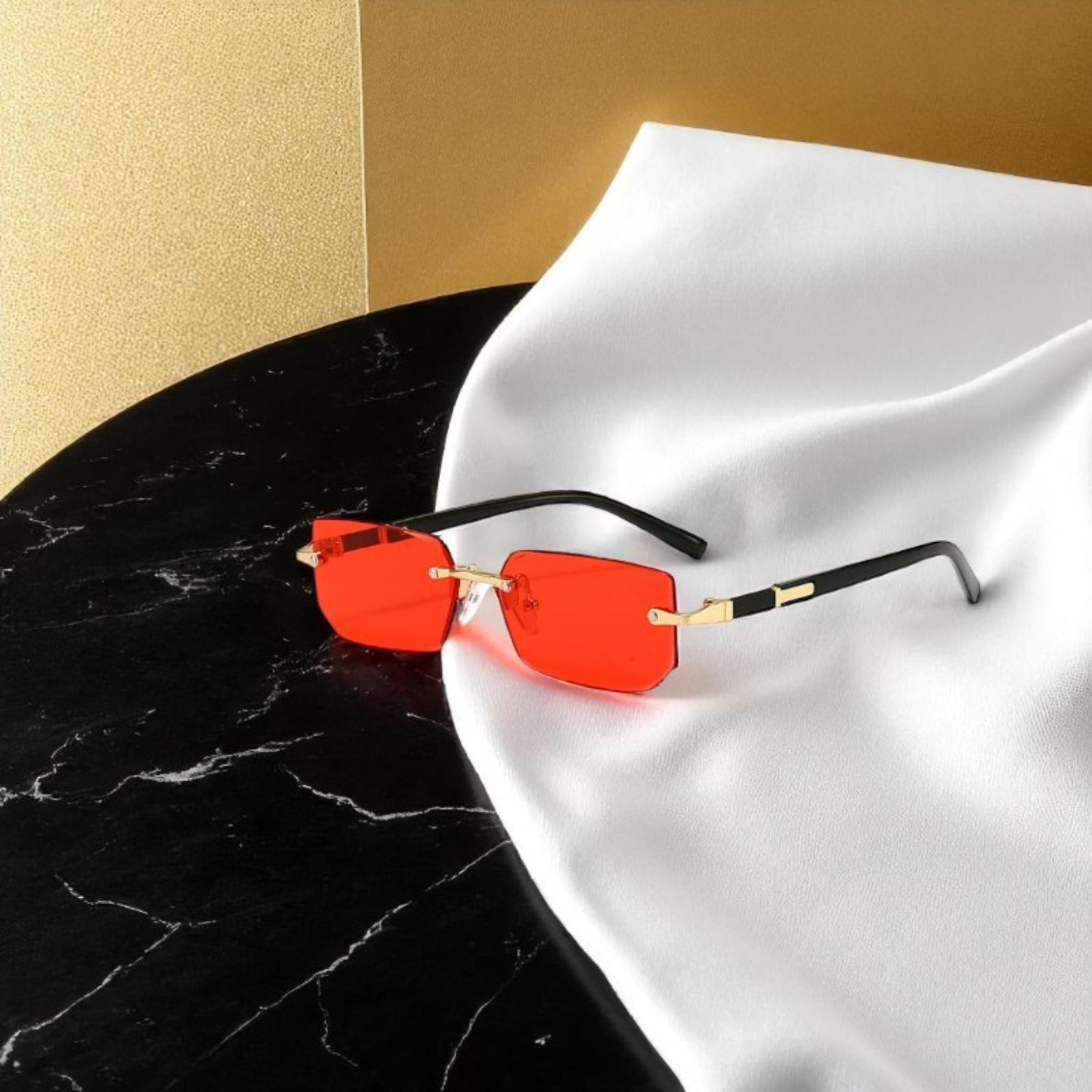 Minimalist Rimless Glasses