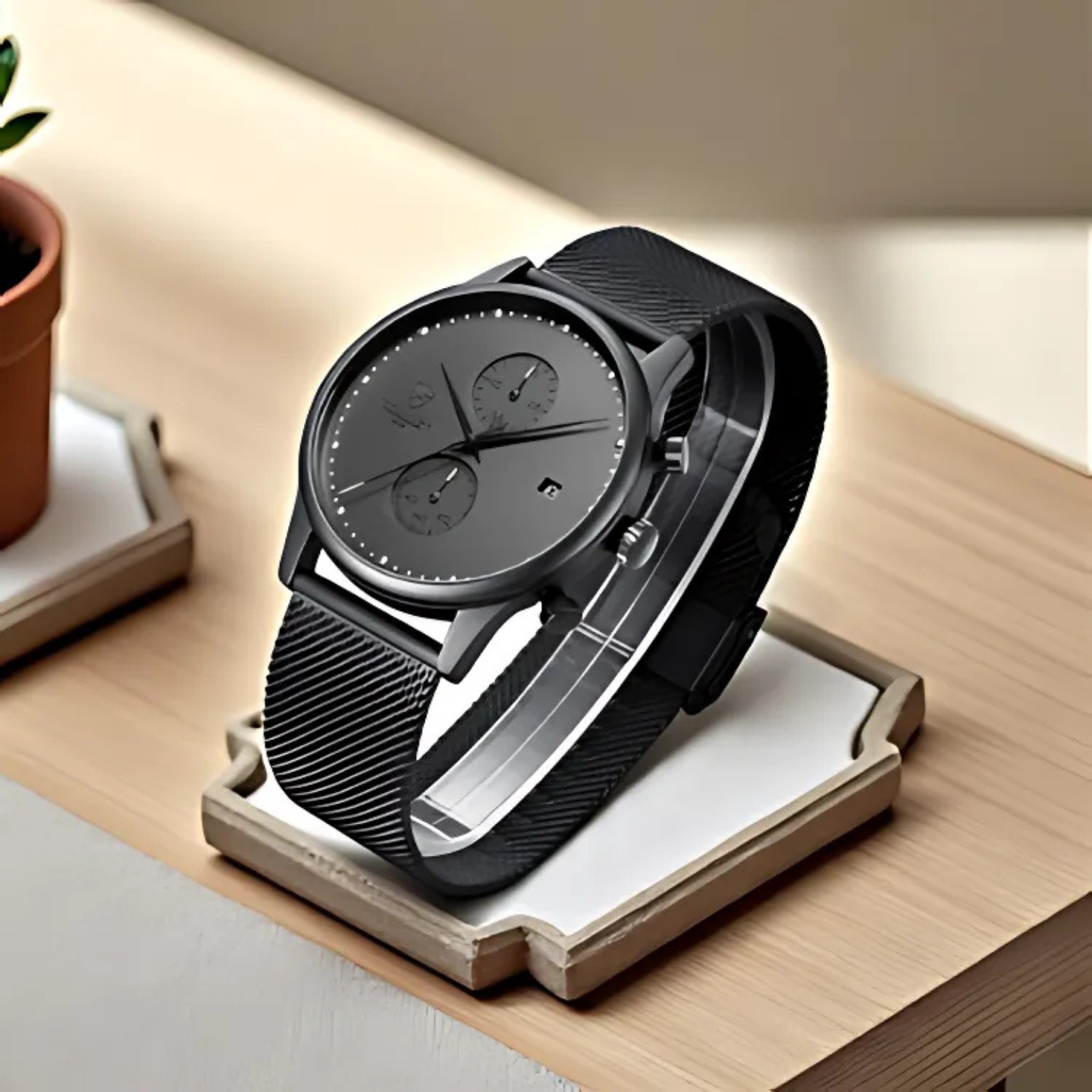 Elegant Sporty Steel Watch